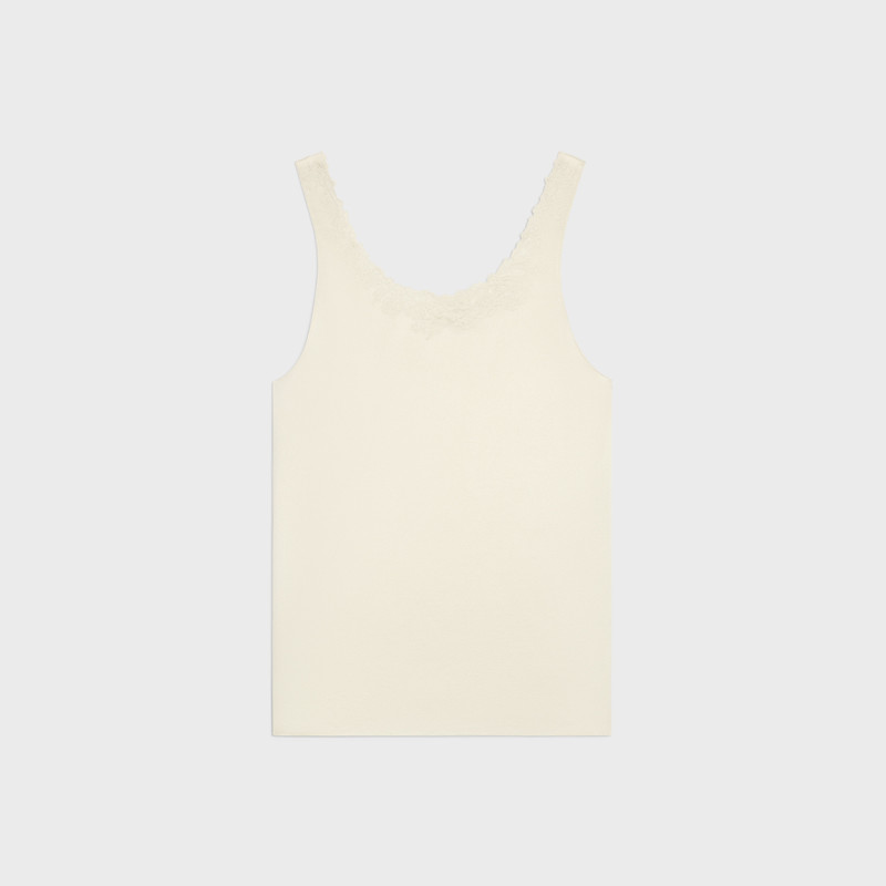 CELINE embroidered top IN silk satin outlook