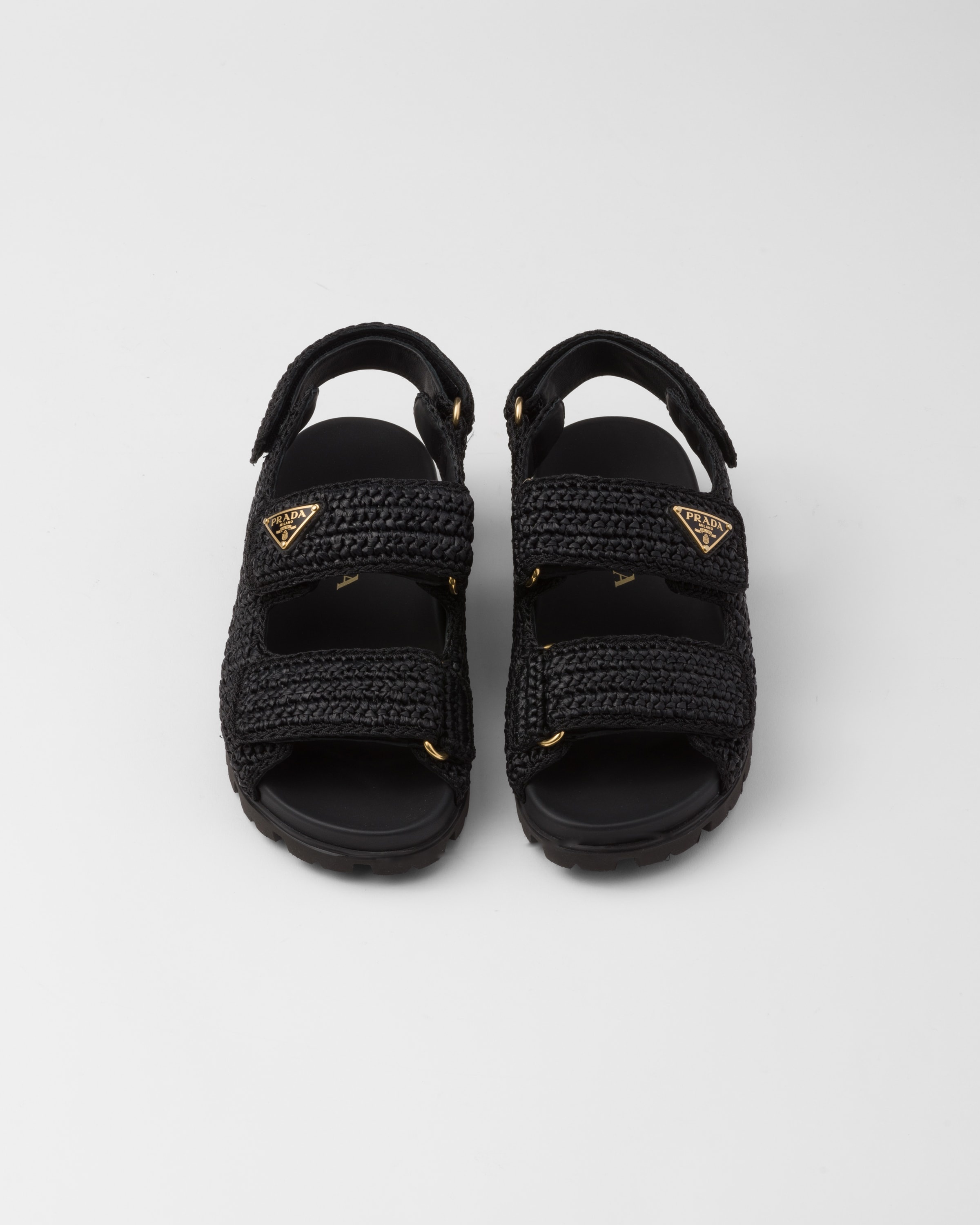 サンダル・ミュール PRADA | Woven fabric sandals 1X440N_2C2T_F0002_F_020 Prada Woven fabric sandals | REVERSIBLE