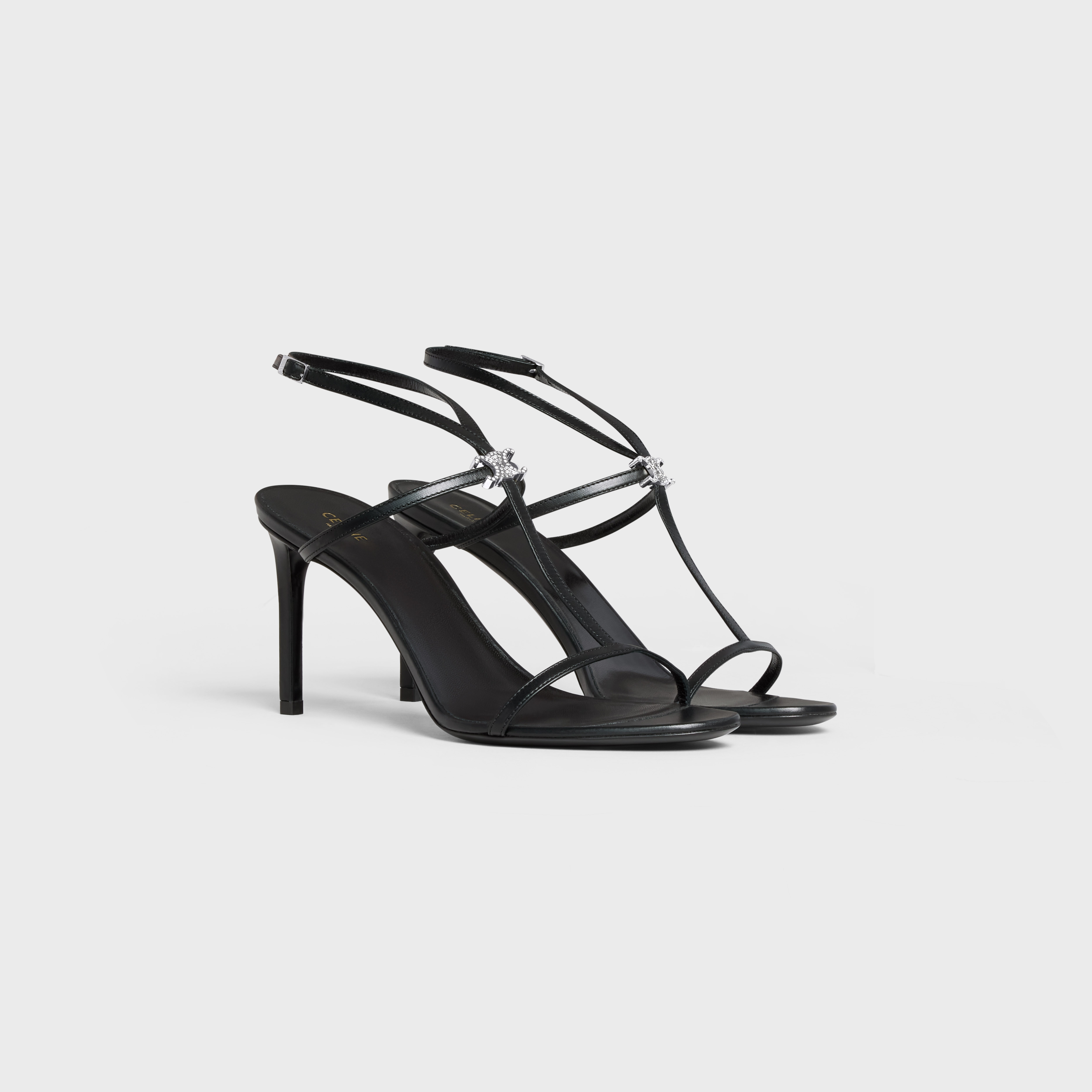 T-BAR TRIOMPHE SANDAL in CALFSKIN - 2