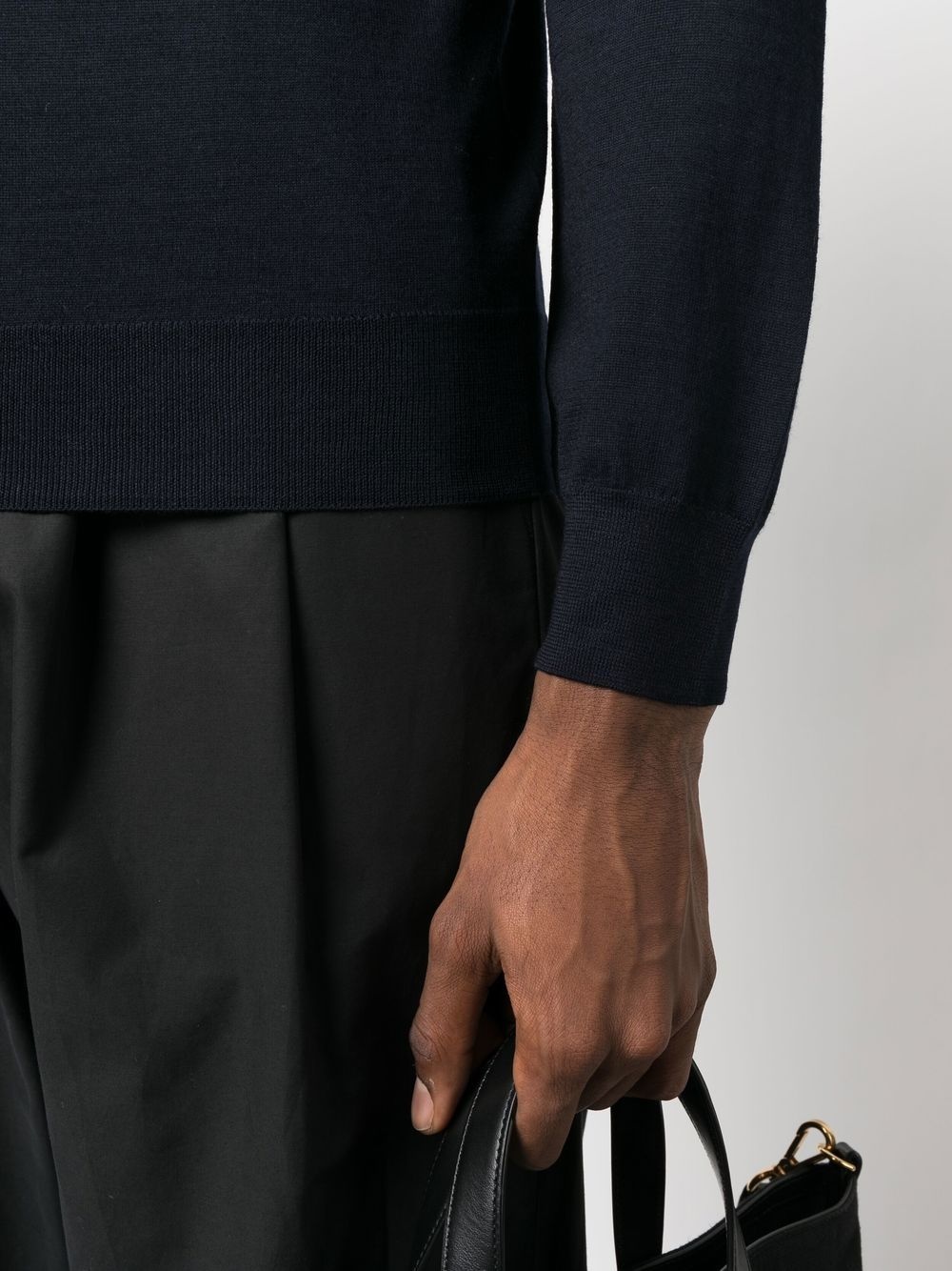 roll-neck virgin wool jumper - 5