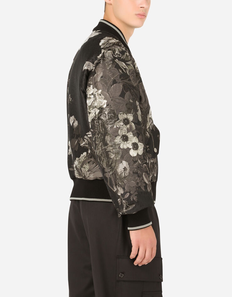 Floral lurex jacquard jacket - 5