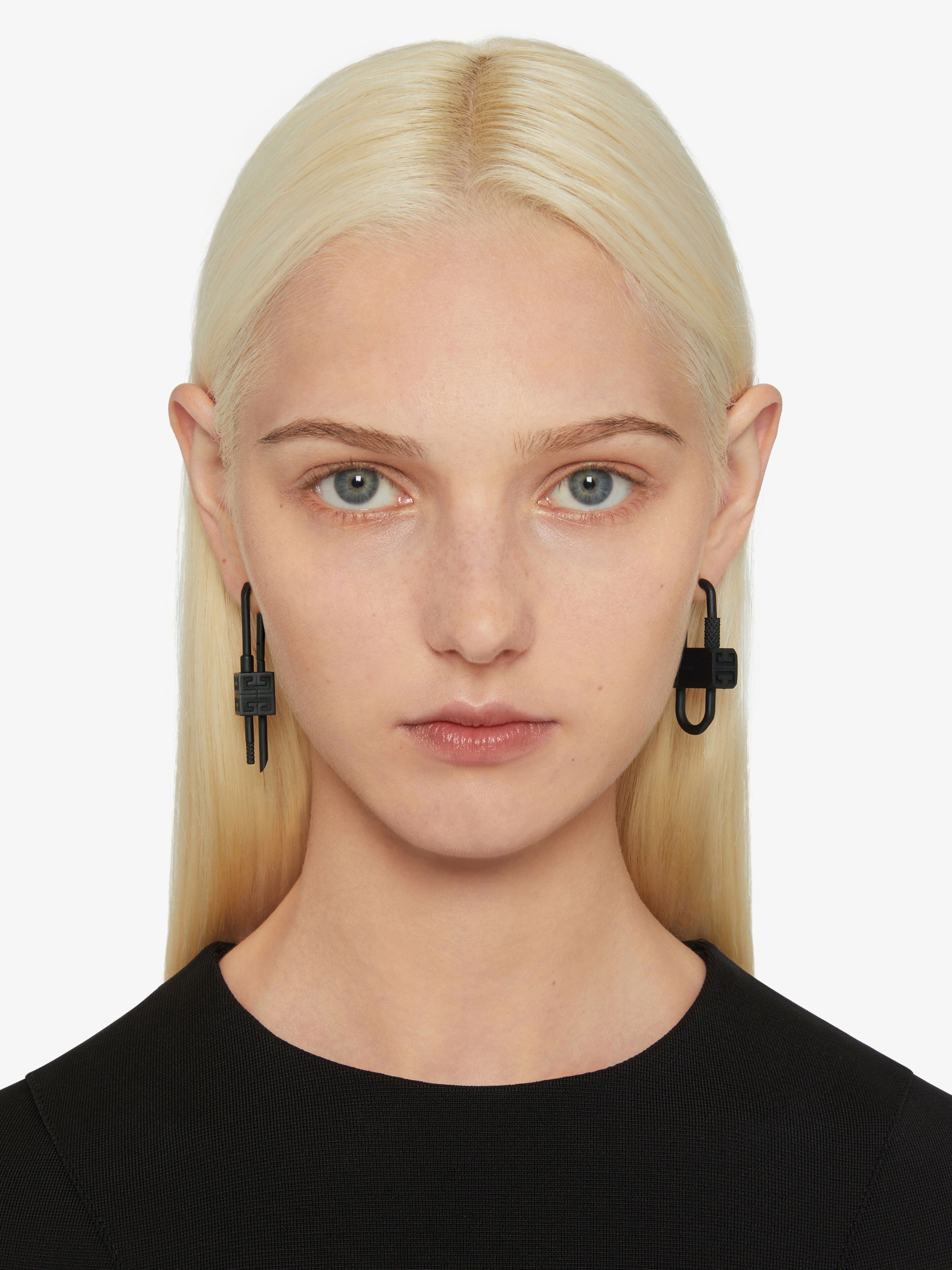 LOCK ASYMMETRICAL EARRINGS - 3