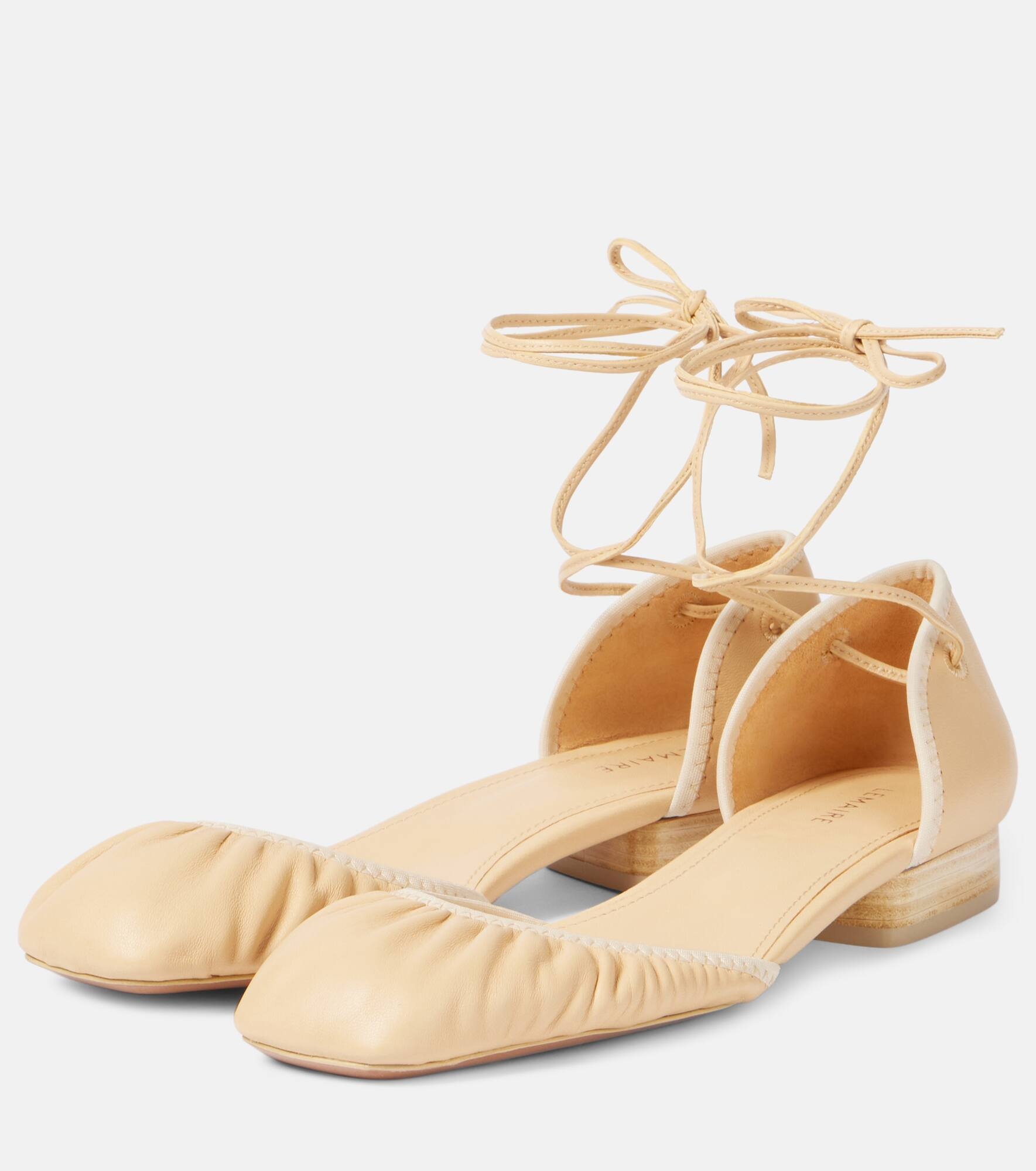Leather ballet flats - 4