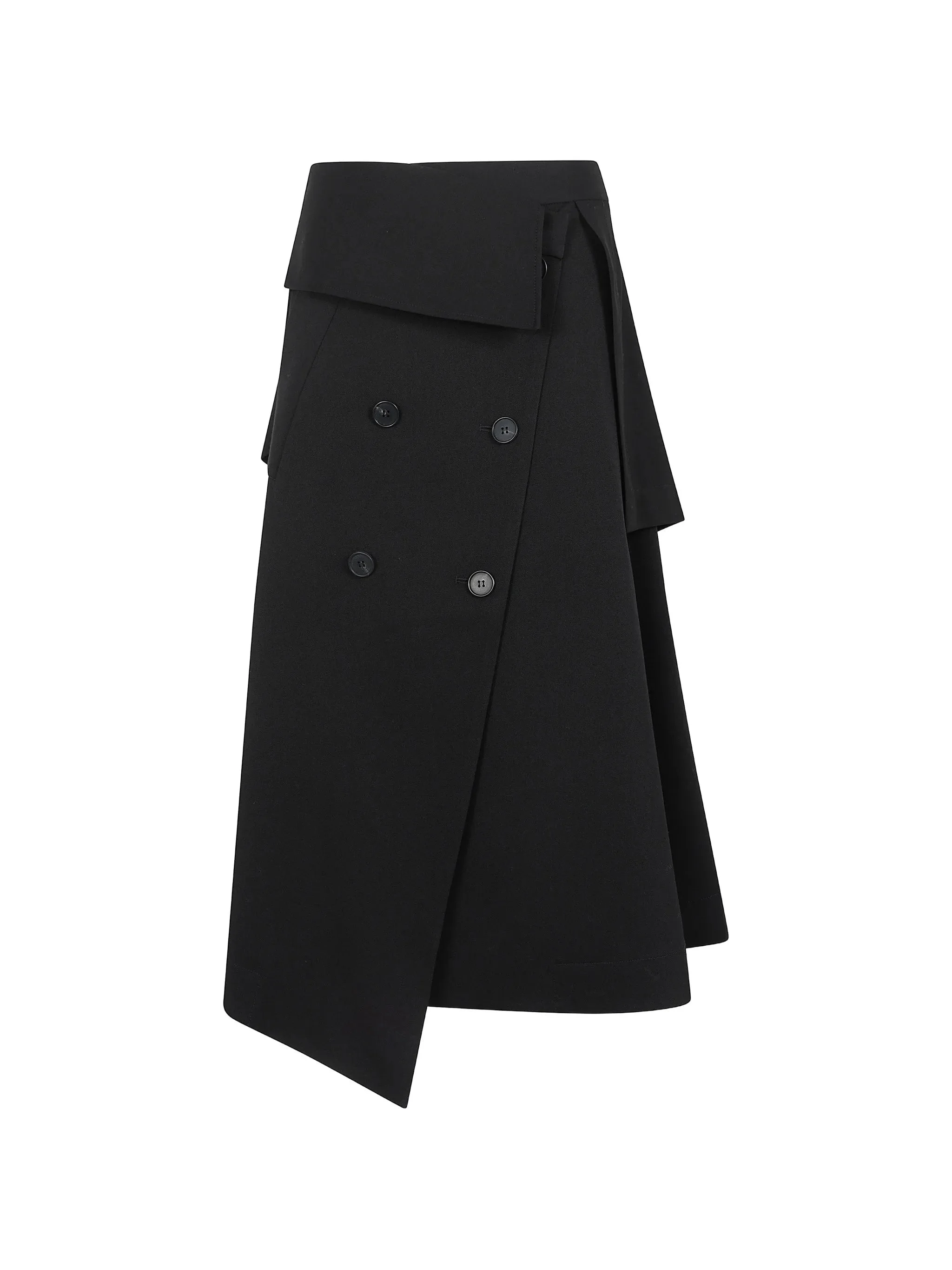 Rohe Double-breasted Asymmetric Midi Skirt - 1