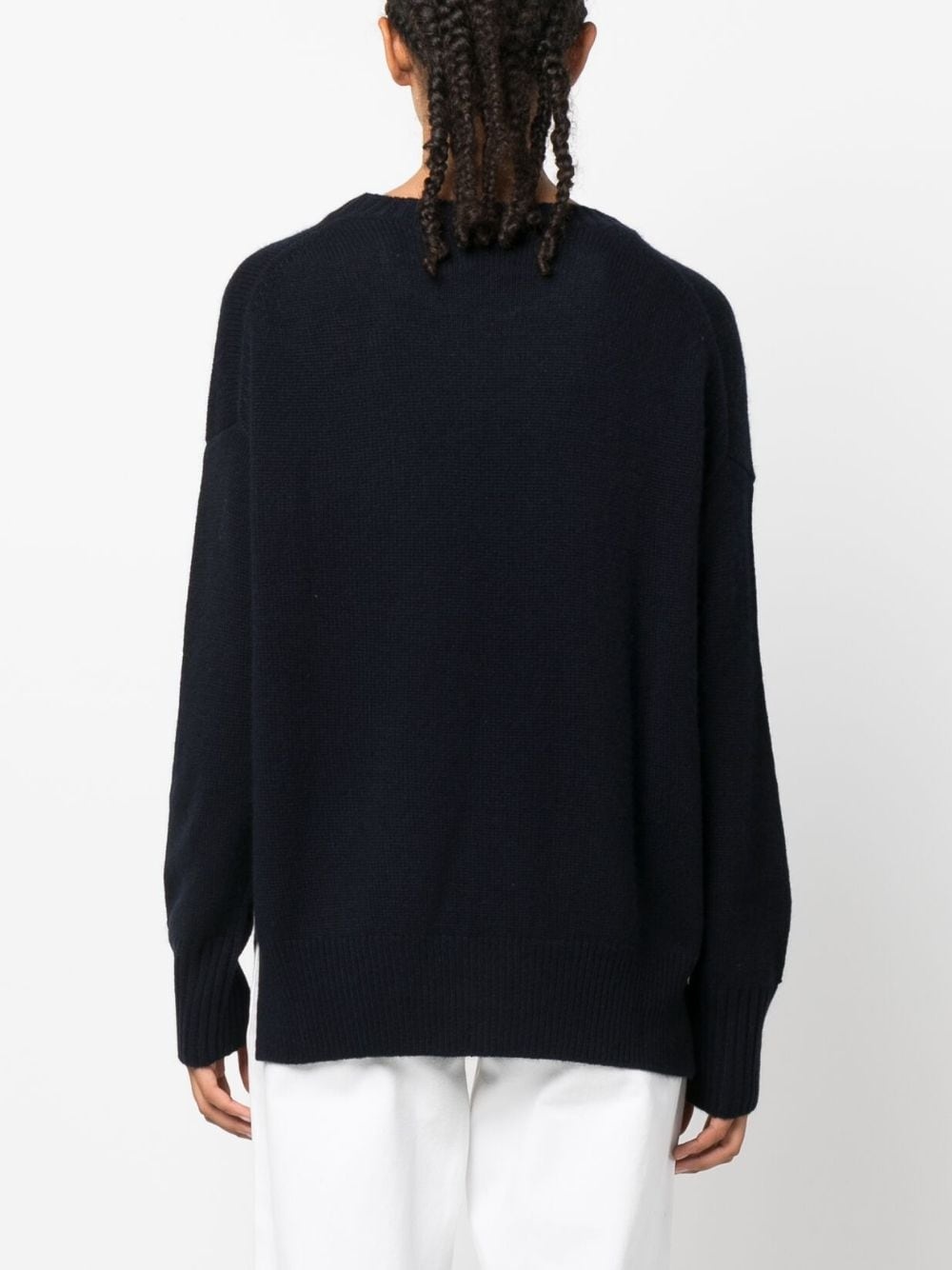 drop-shoulder ribbed jumper - 4