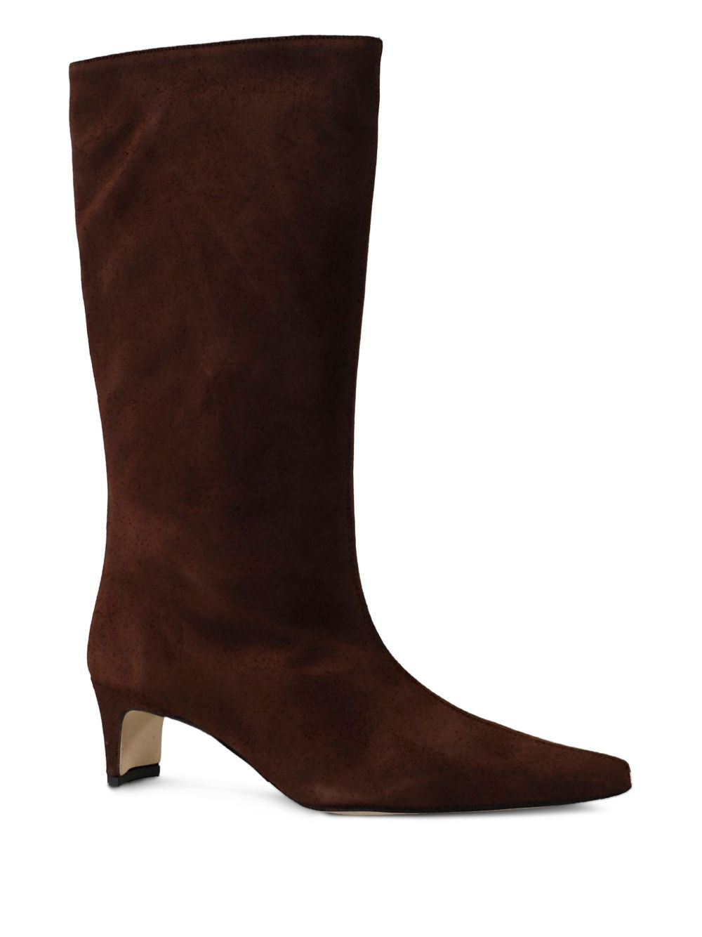 55mm leather pointed-toe boots - 2