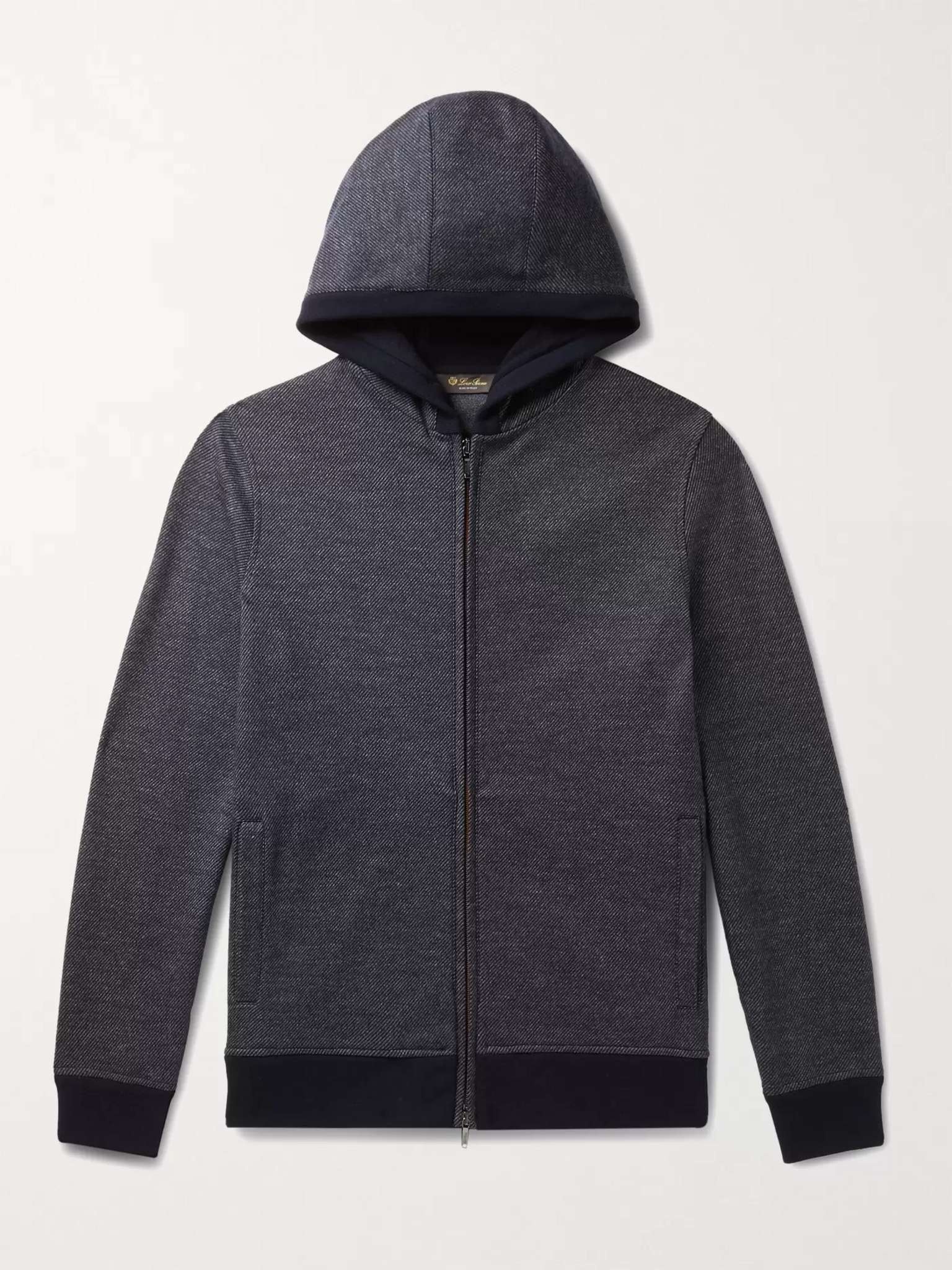 Cashmere and Silk-Blend Zip-Up Hoodie - 1