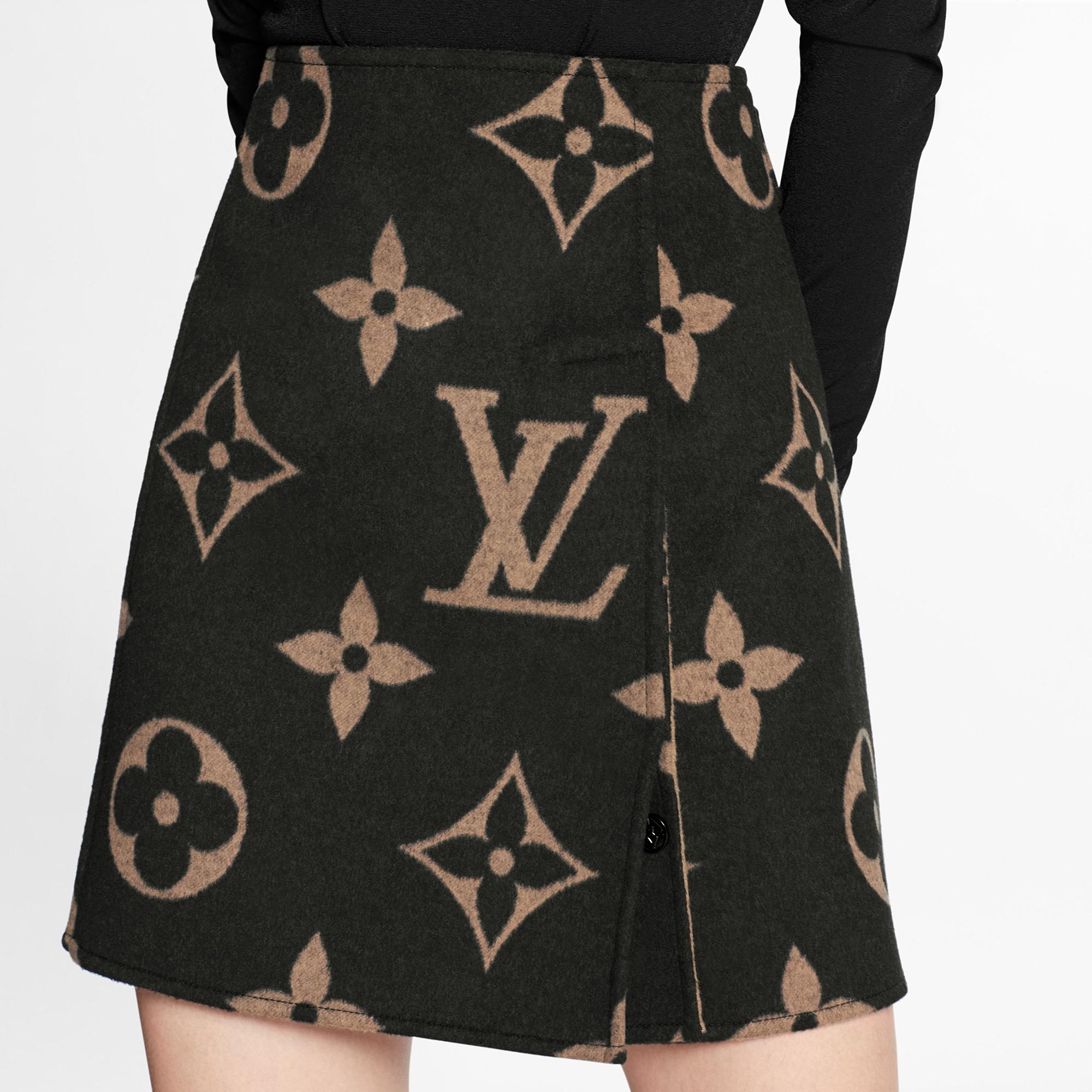 Giant Monogram A-Line Mini Skirt  - 3