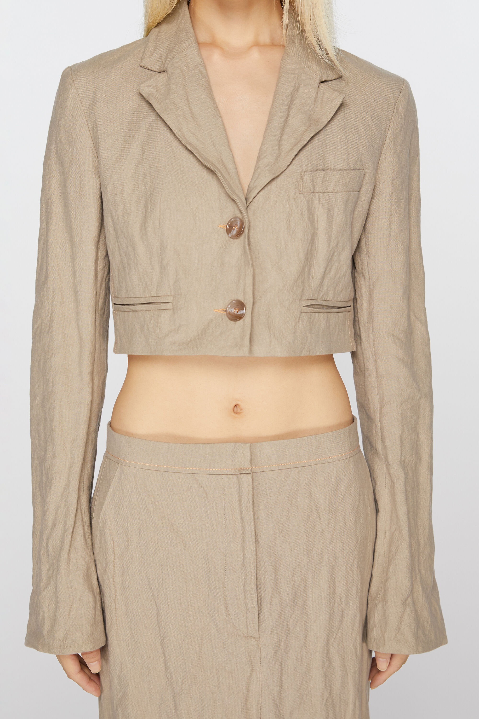Regular fit suit jacket - Cold beige - 5
