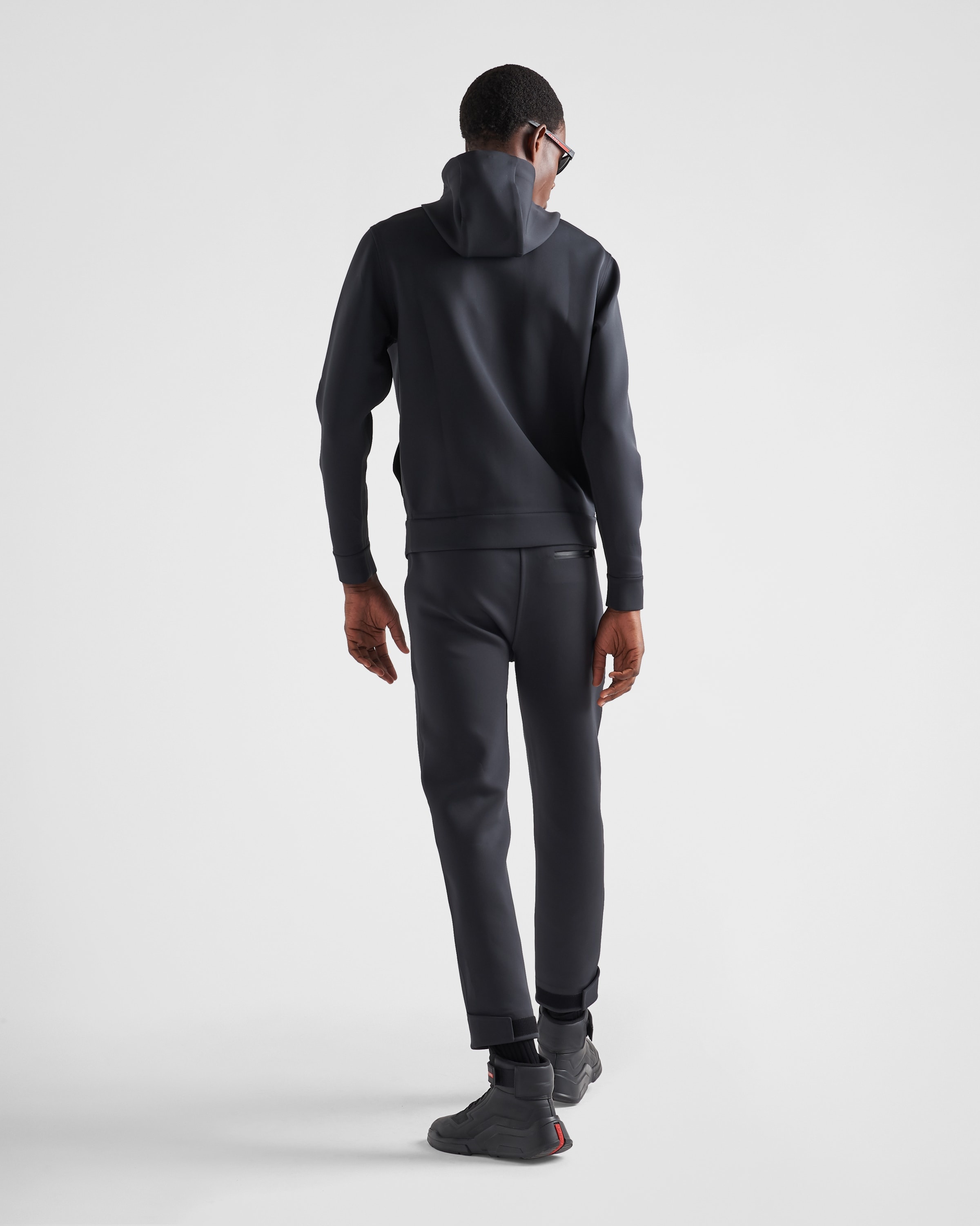 Technical fabric joggers with heat-sealed taped seams - 5