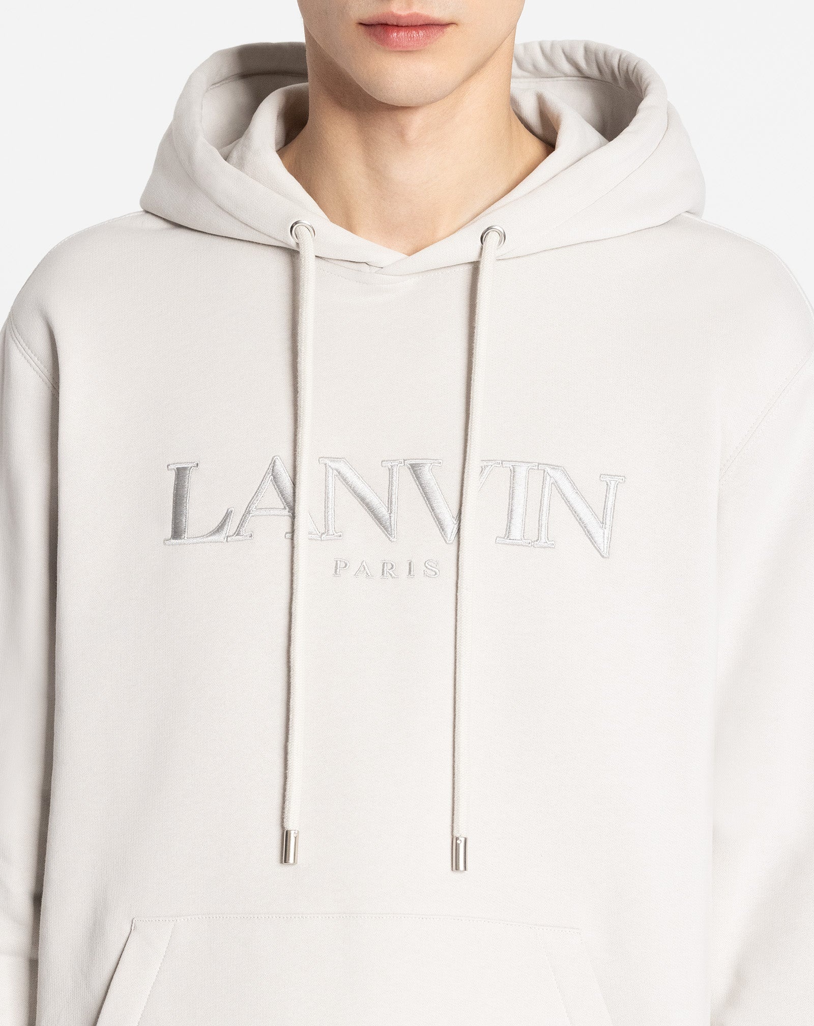 OVERSIZED EMBROIDERED LANVIN PARIS HOODIE - 4