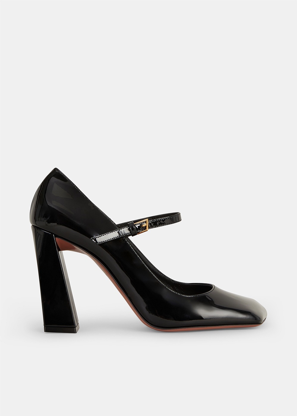 Black Patent Charlotte Mary Jane Heels - 1