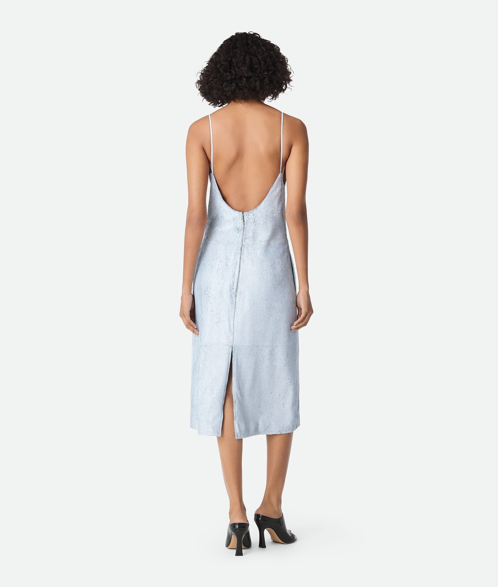 Patent Leather Fringed Dress - 3