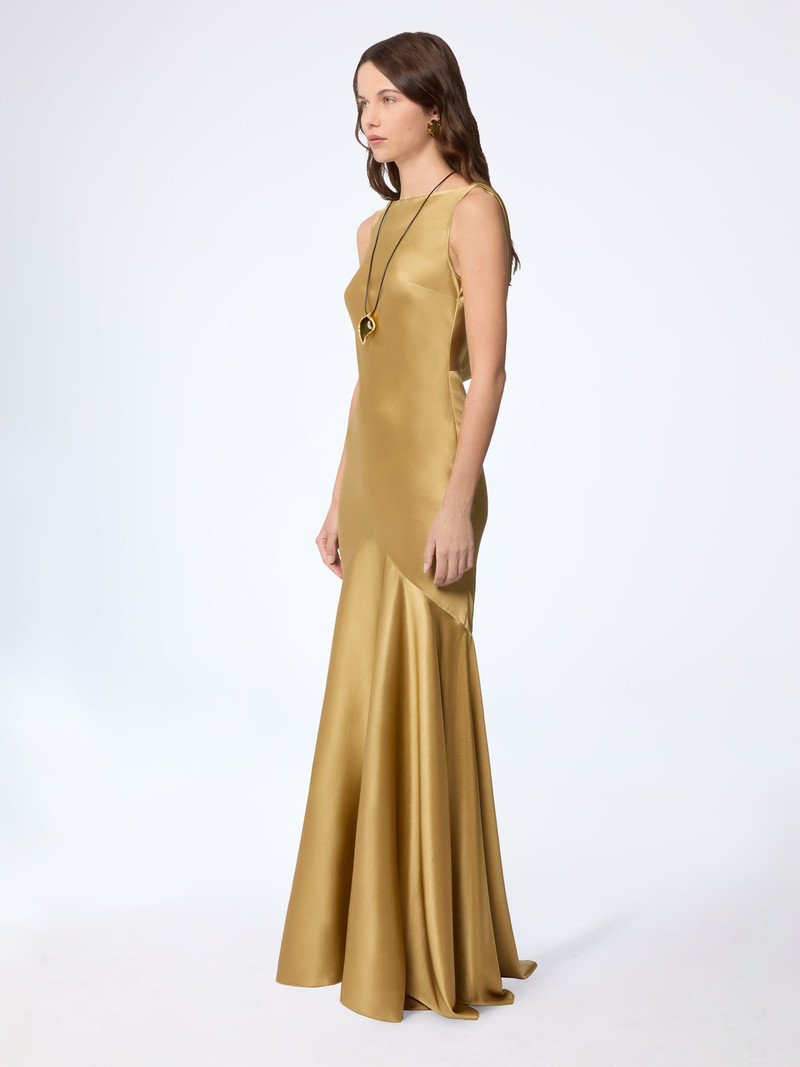 NINA RICCI Gold Mermaid Dress With Open Back outlook