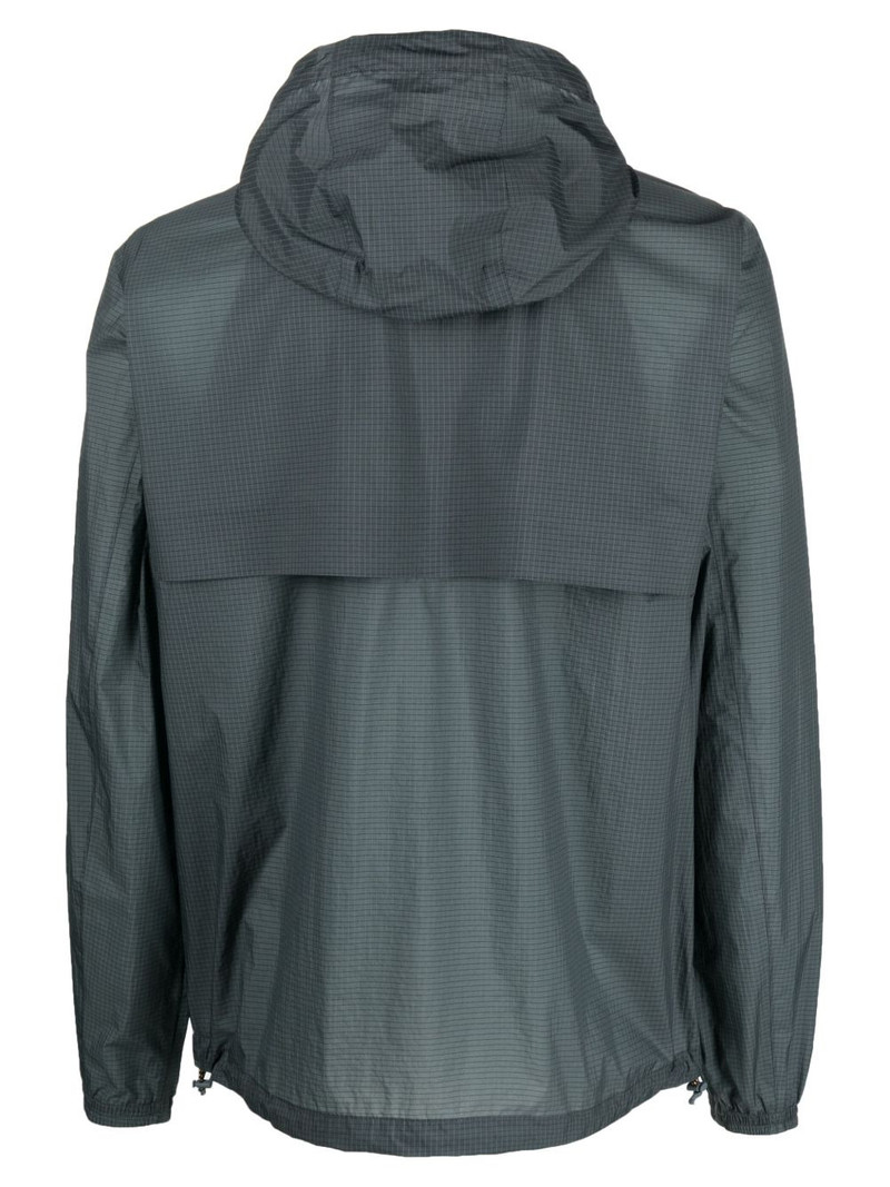 K-WAY logo-patch hooded jacket outlook