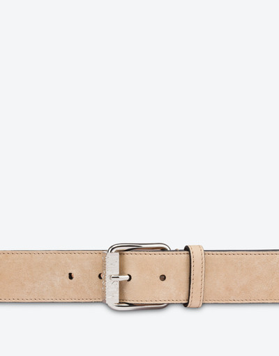 Moschino WASHED NAPPA LEATHER BELT outlook