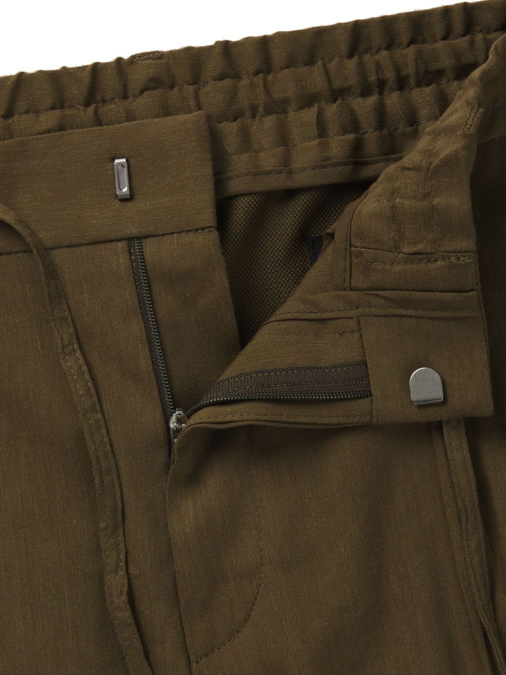 drawstring straight-leg trousers - 6