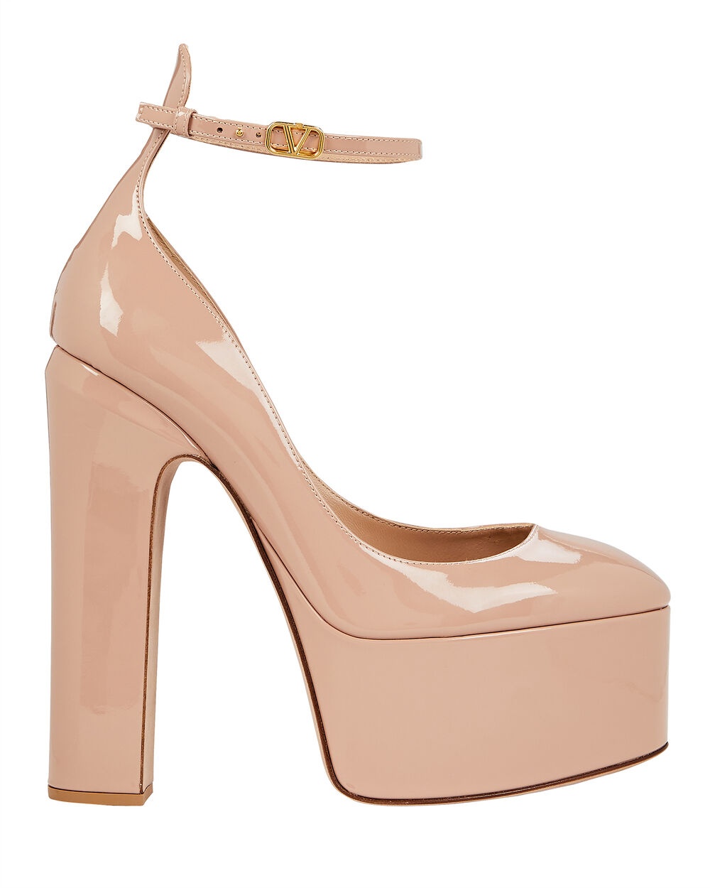 Tan-Go Patent Leather Platform Pumps - 1