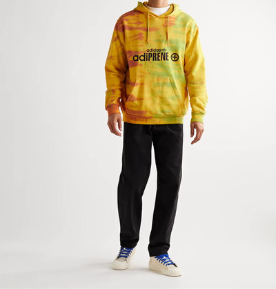 adidas Originals Logo-Print Tie-Dyed Cotton-Jersey Hoodie outlook