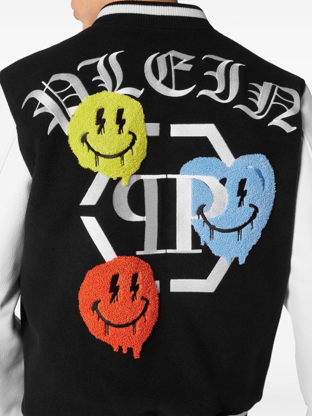 Smile-patch bomber jacket - 5