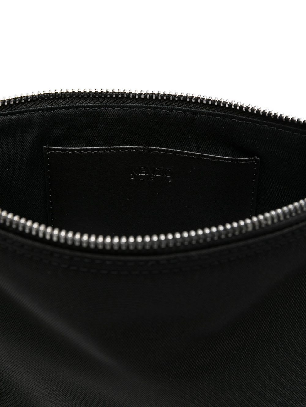logo-embroidered clutch bag - 5