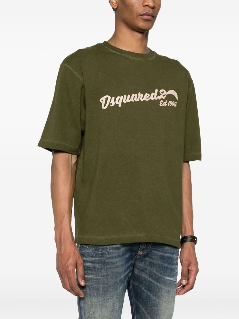 logo-embroidered T-shirt - 3