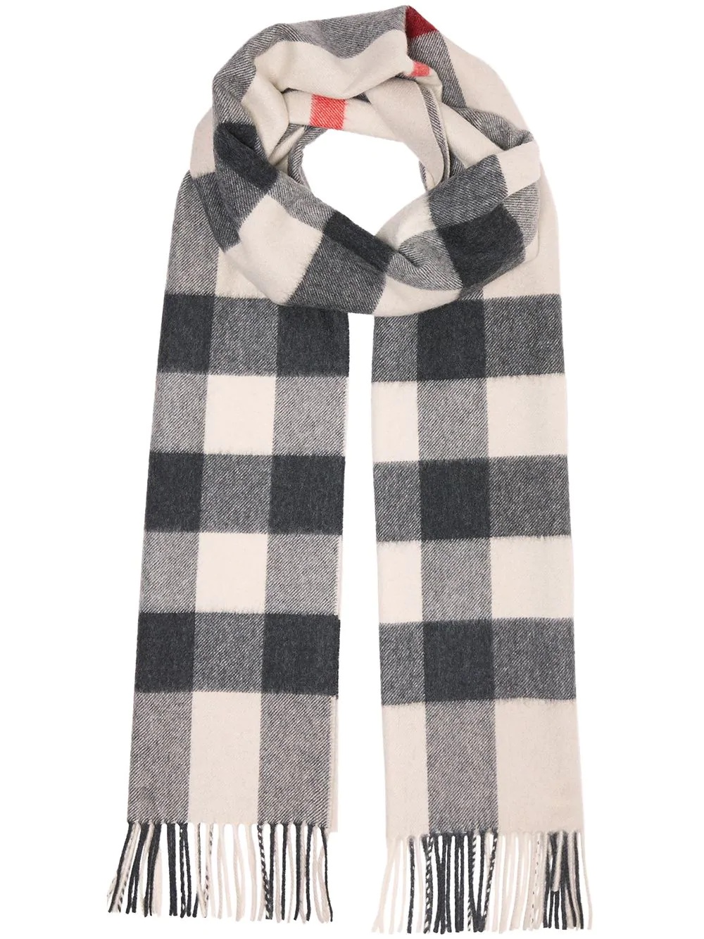 check cashmere scarf - 1