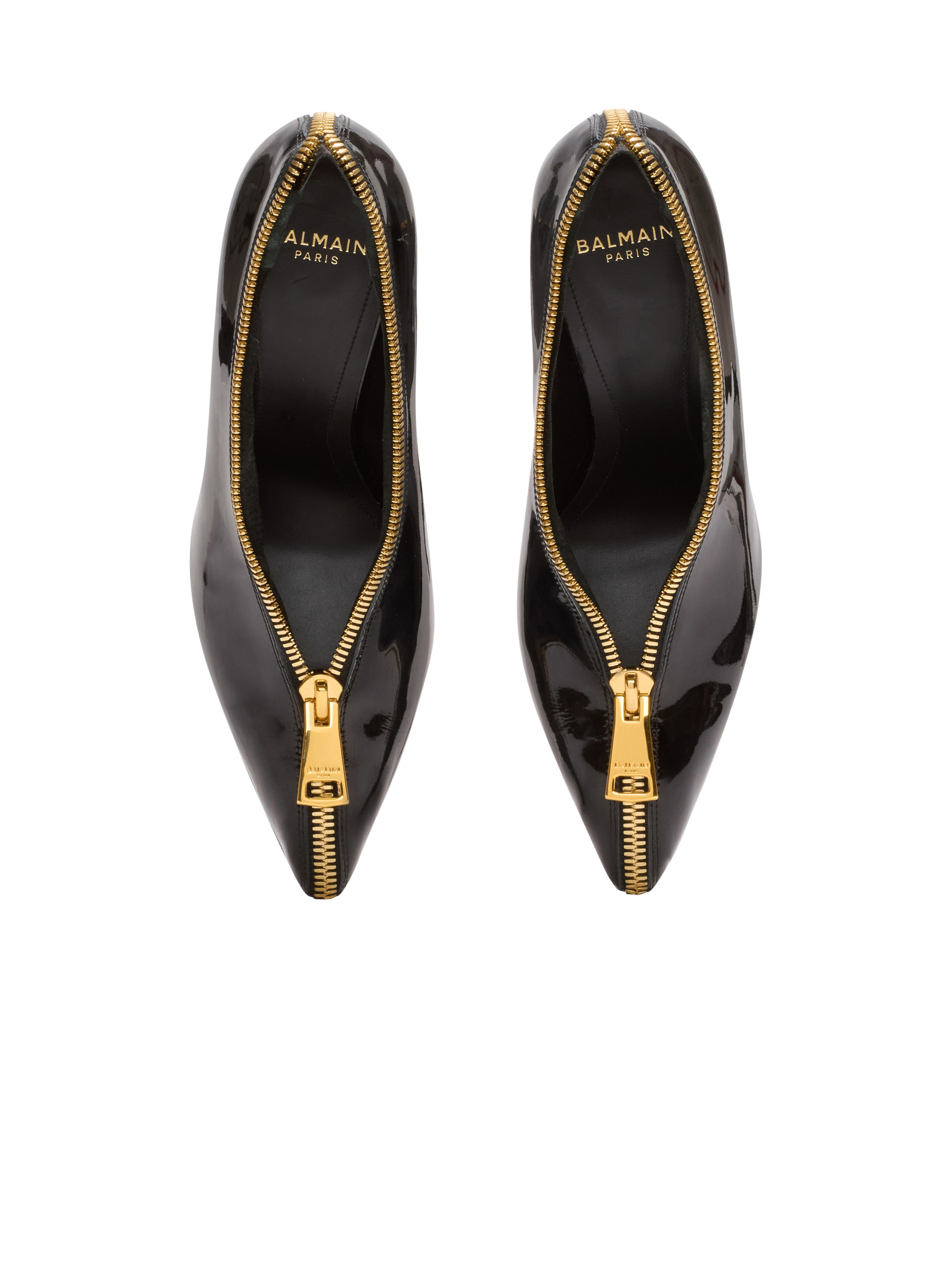 Zip Wedge pumps in patent leather - 3