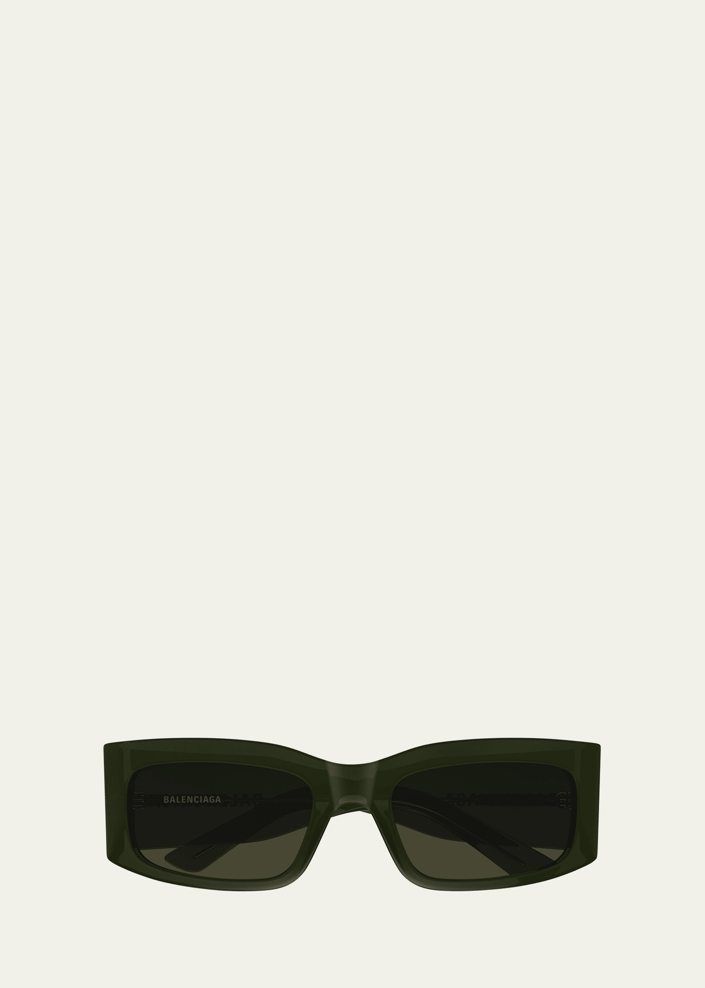 Men's BB0328S Acetate and Nylon Rectangle Sunglasses - 1