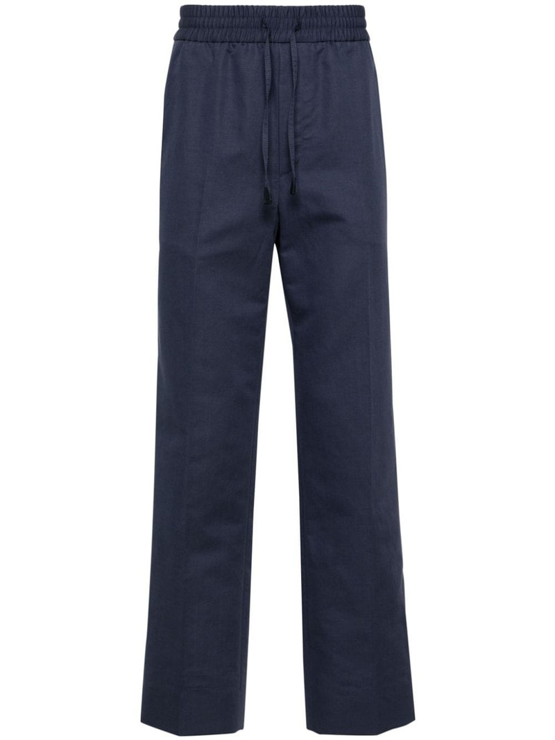 mid-rise tapered trousers 1