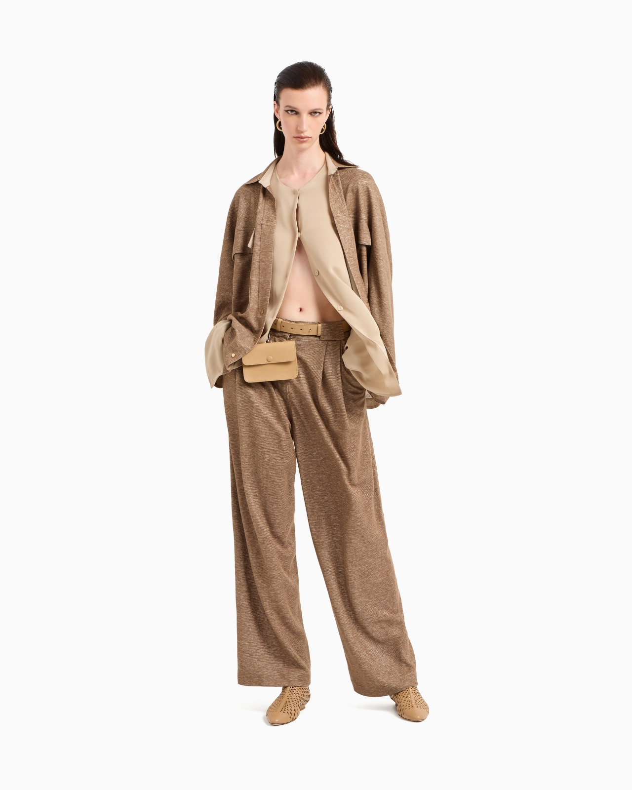 WASHED SILK DOUBLE-GEORGETTE SHIRT - 2