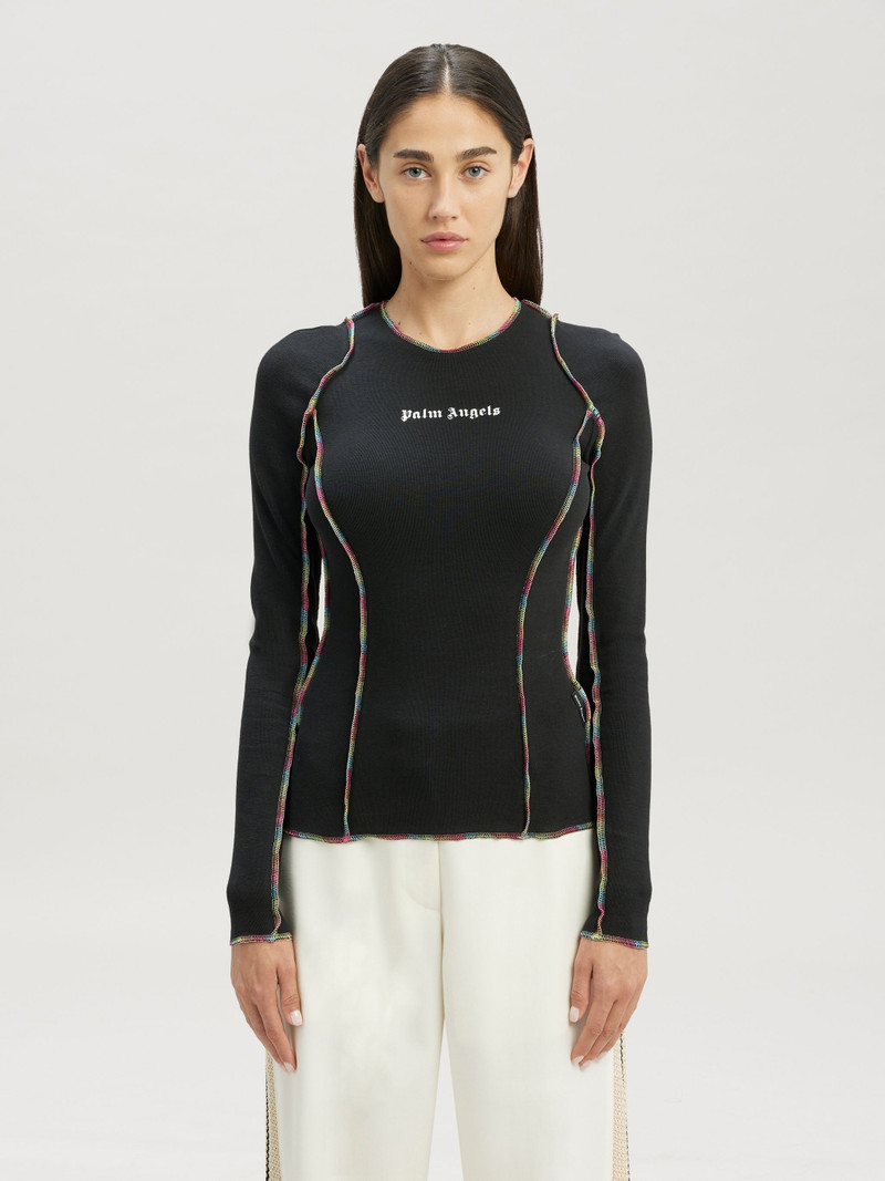 Rainbow Stitching Fit T-Shirt 3