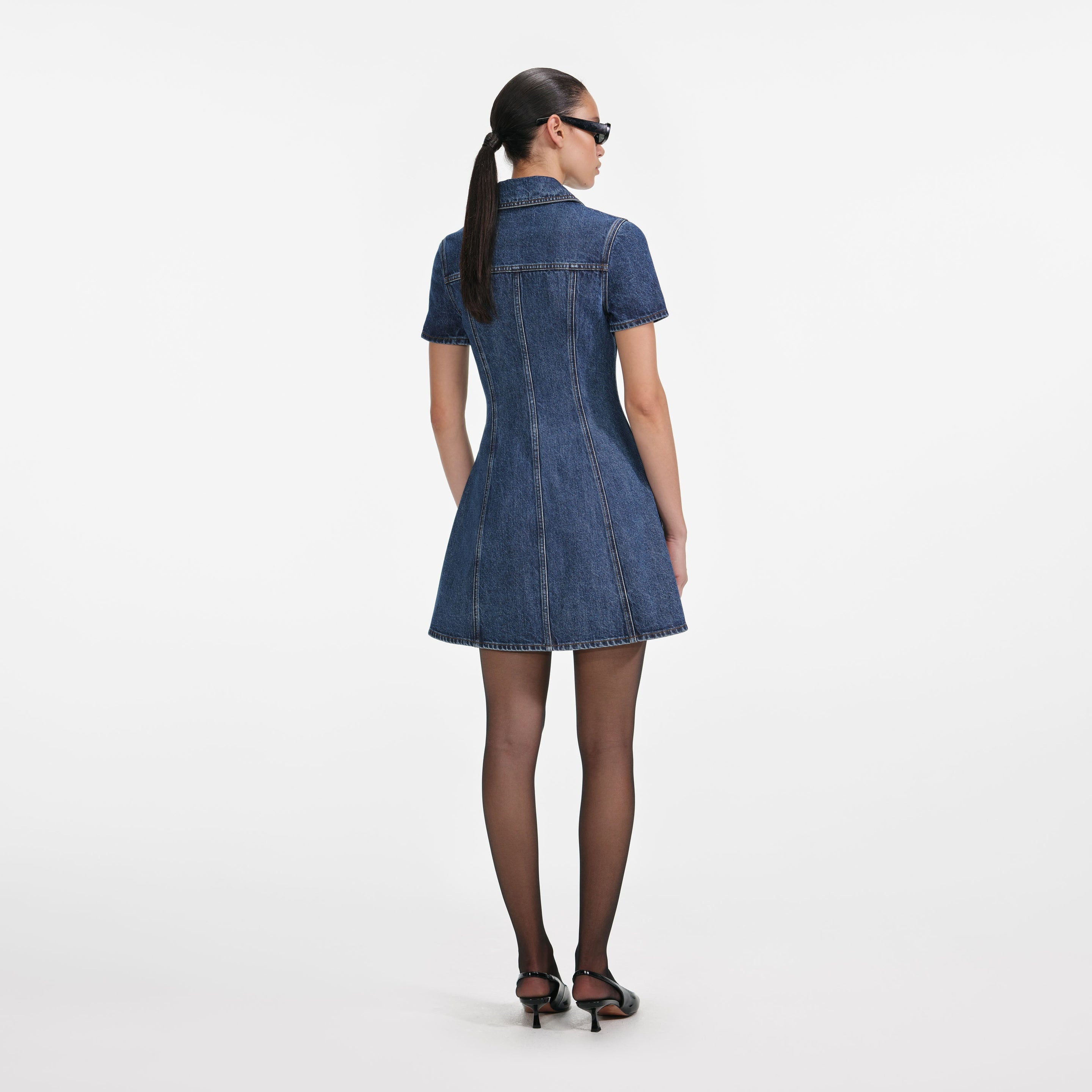 Denim Mini Dress - 3