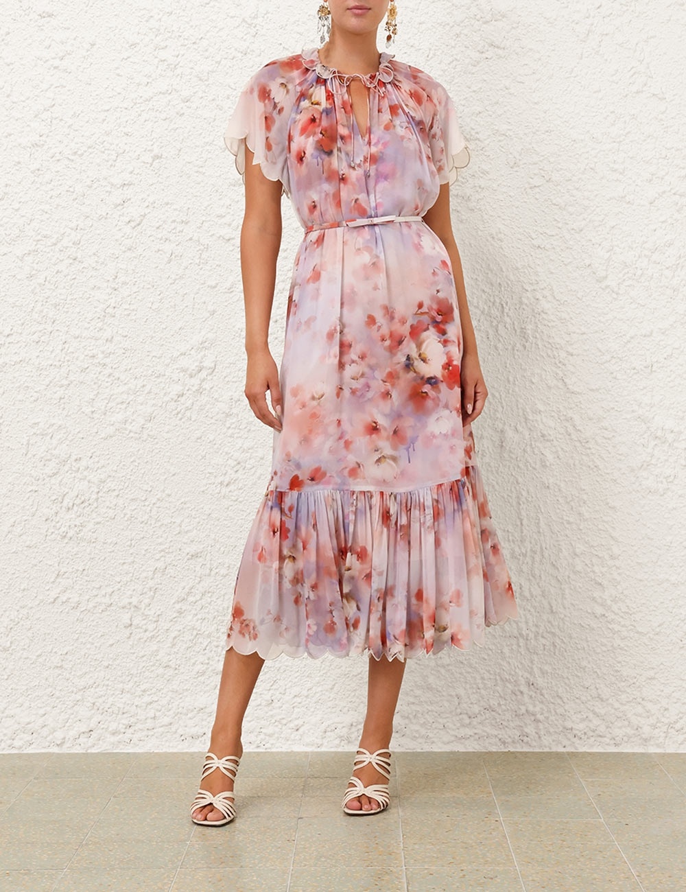 CRUSH FLUTTER MIDI DRESS - 2