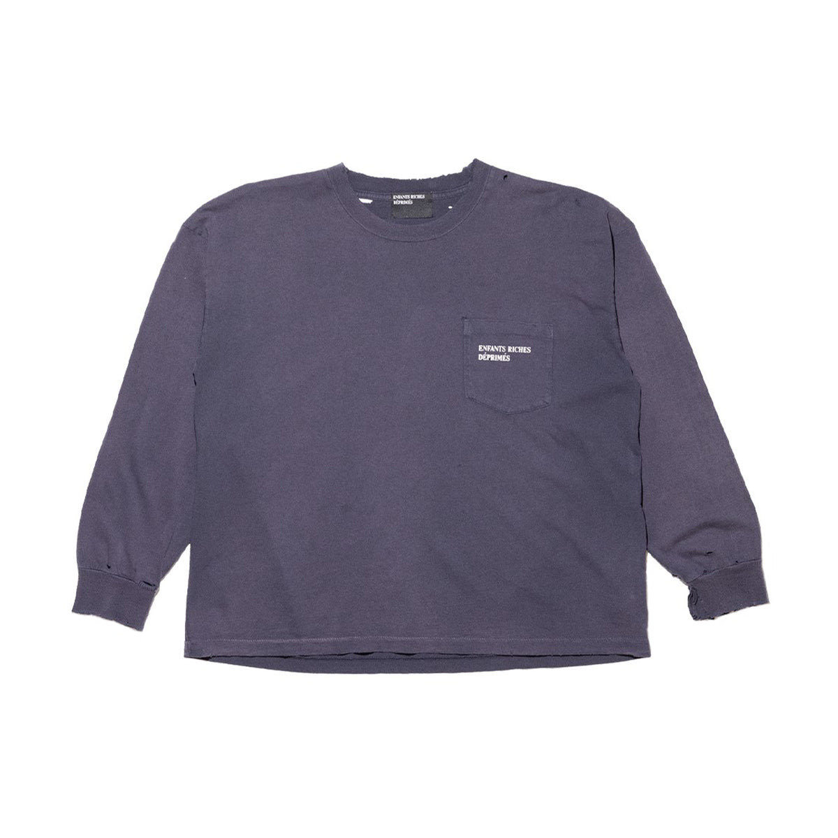 CLASSIC LOGO LONG SLEEVE T-SHIRT (FADED MIDNIGHT) - 1