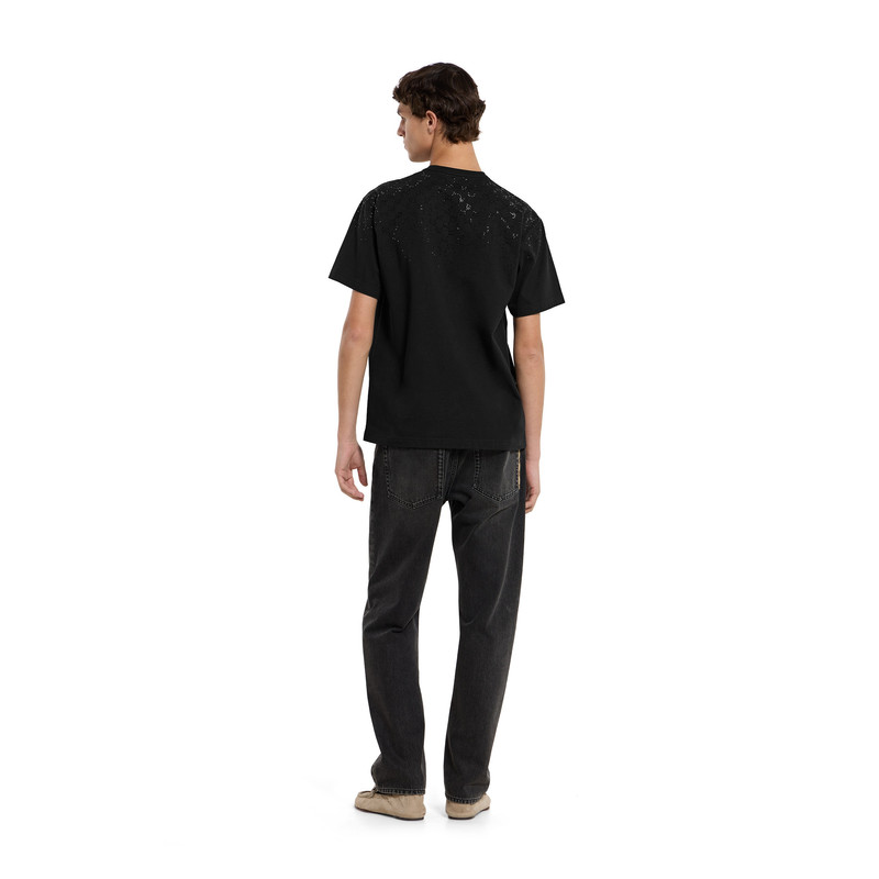 Cotton jersey T-shirt with crystals 5