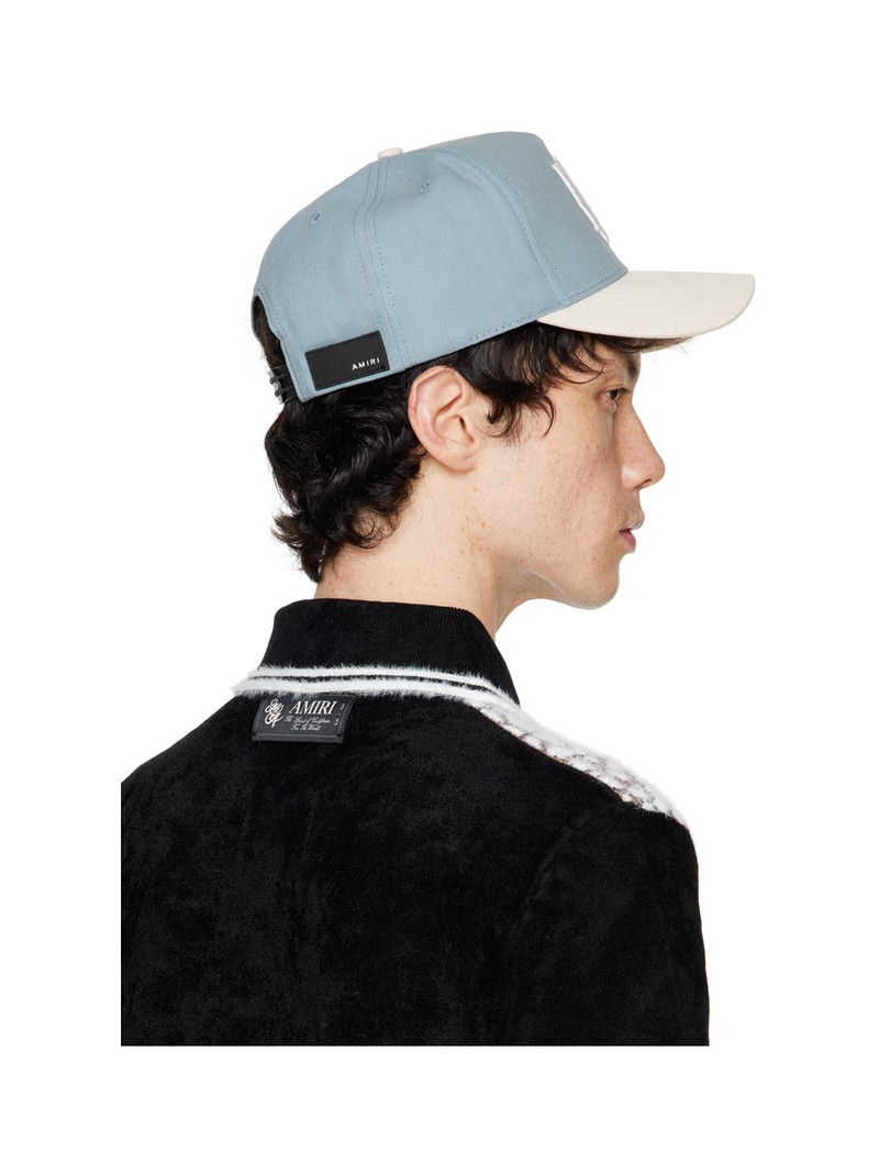 Blue & Off-White 'MA' Two-Tone Canvas Cap 3