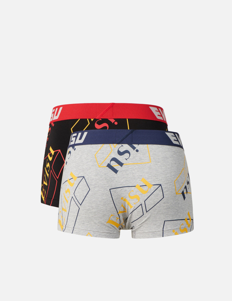 TWO-PACK ALLOVER LOGO PRINT TRUNKS 4