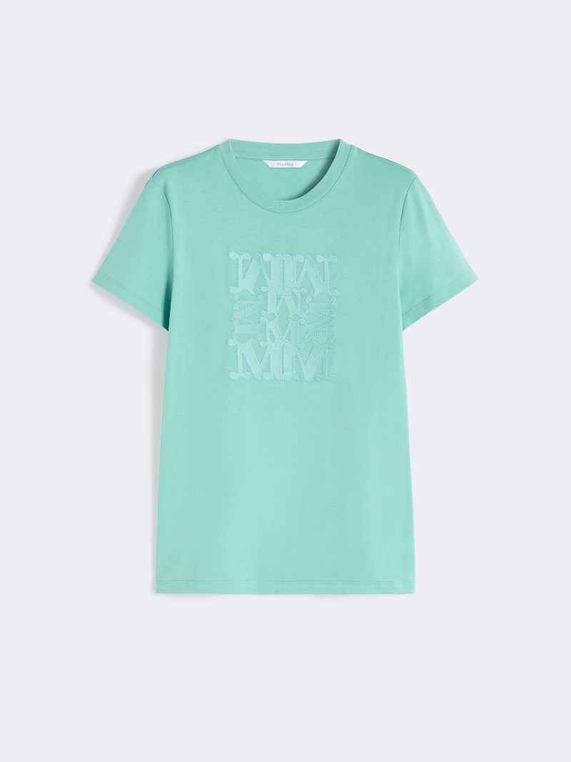 GIOVANE Jersey logo T-shirt - WATER 1