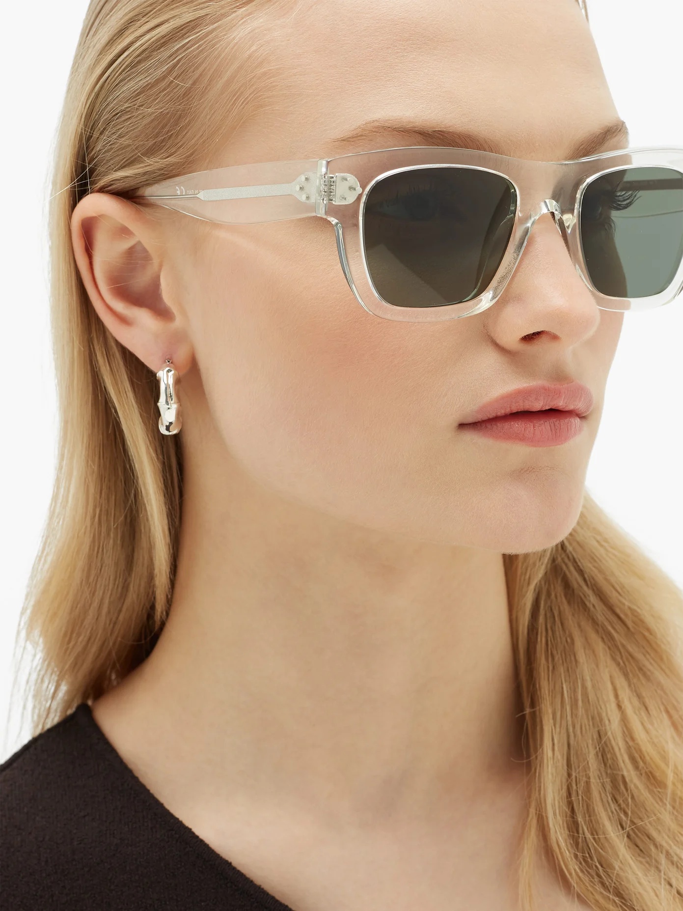 Square acetate sunglasses - 3