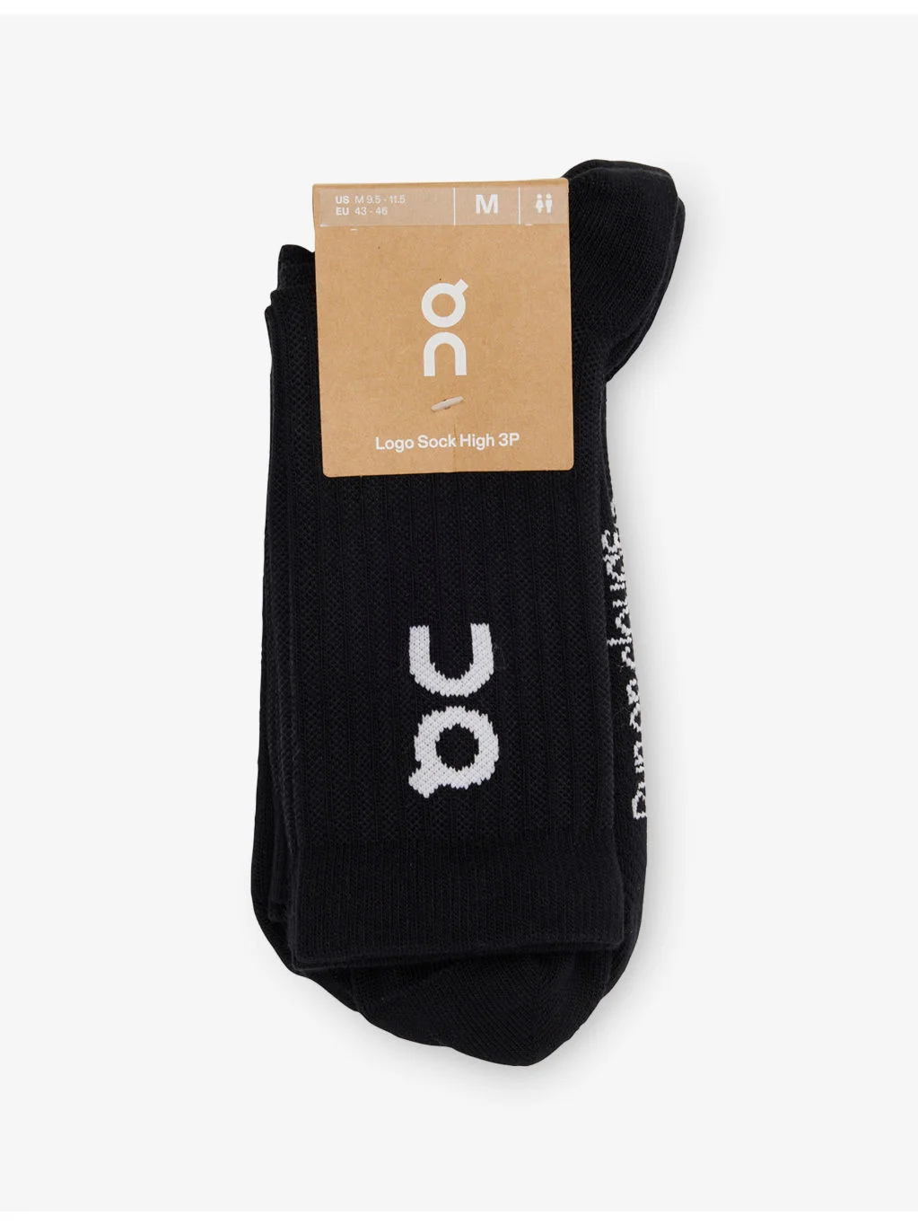 Logo Ribbed Pack of Three Stretch-Cotton Blend Socks - 1
