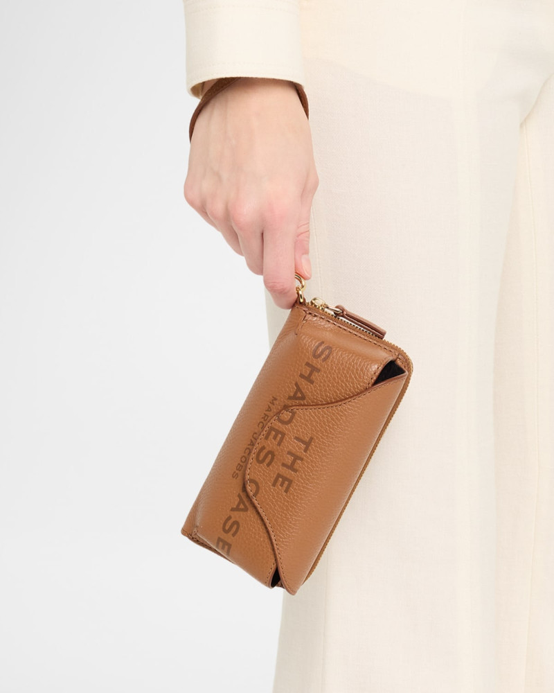Marc Jacobs Pebble Leather Sunglasses Case outlook