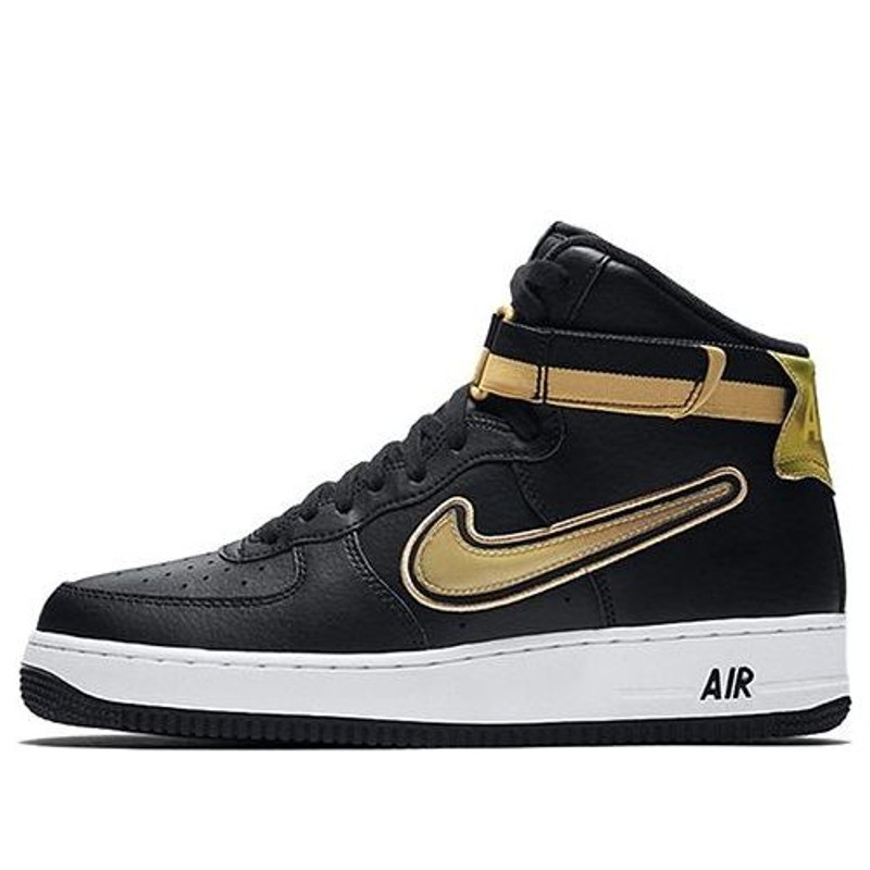 Nike Air Force 1 High NBA Black 'Metallic Gold' AV3938-001 - 1