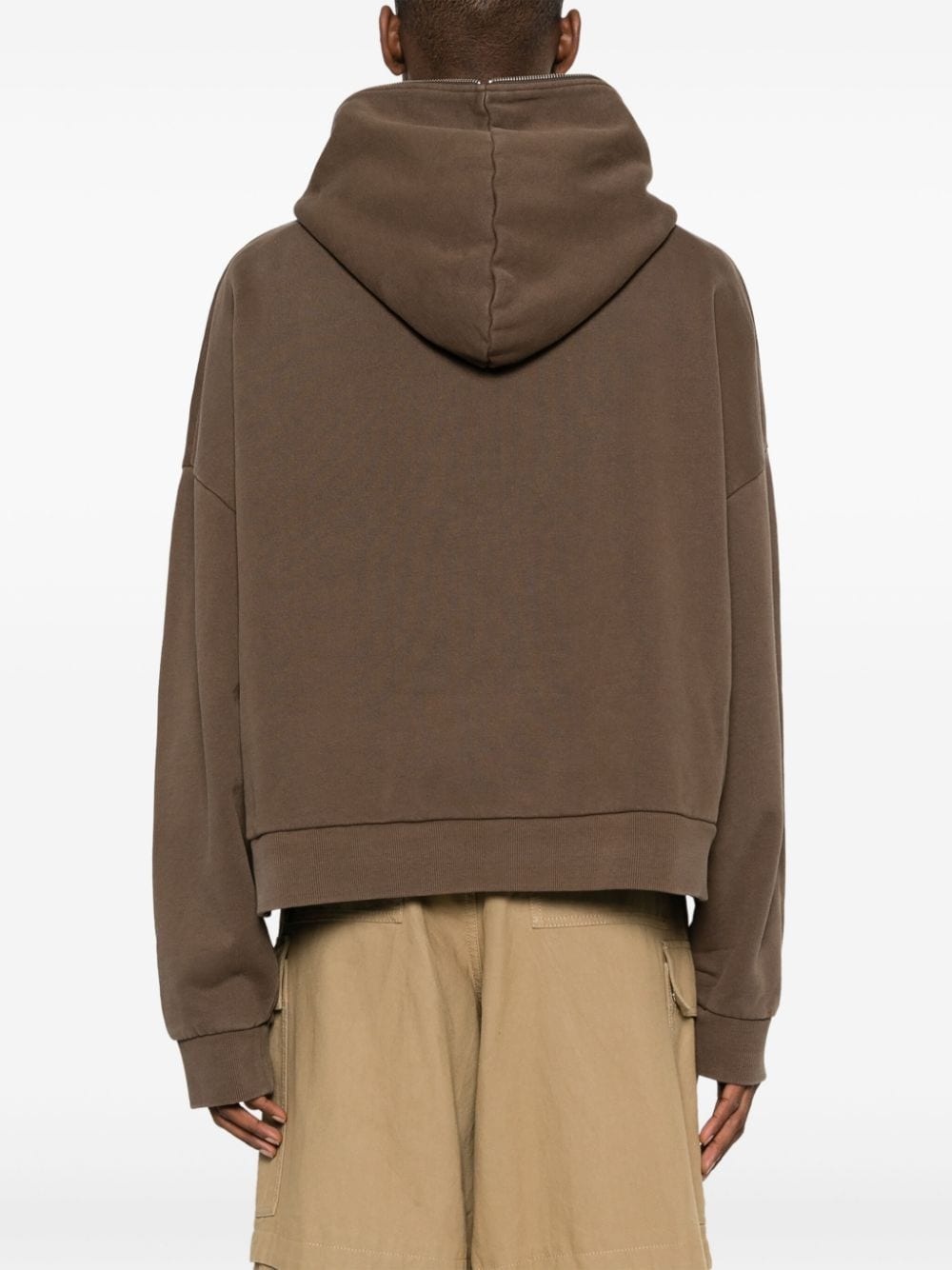 organic-cotton zipped hoodie - 5