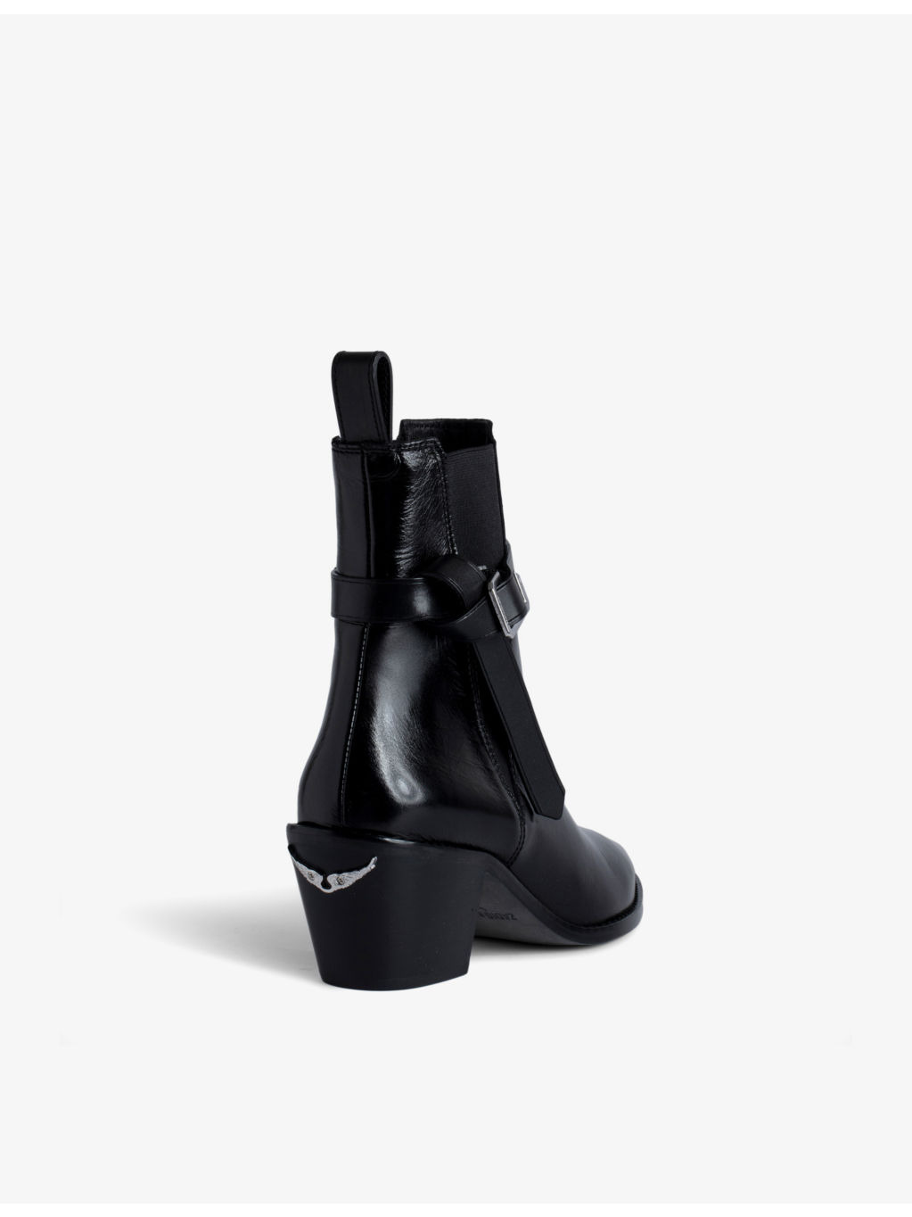 Tyler buckle-embellished leather ankle boots - 4