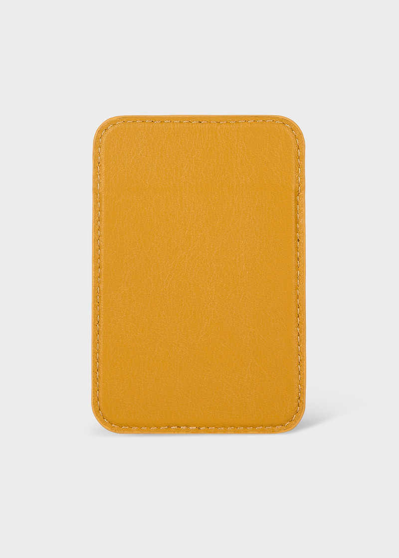 Paul Smith + Native Union Yellow Leather Magsafe Magnetic iPhone Wallet 3