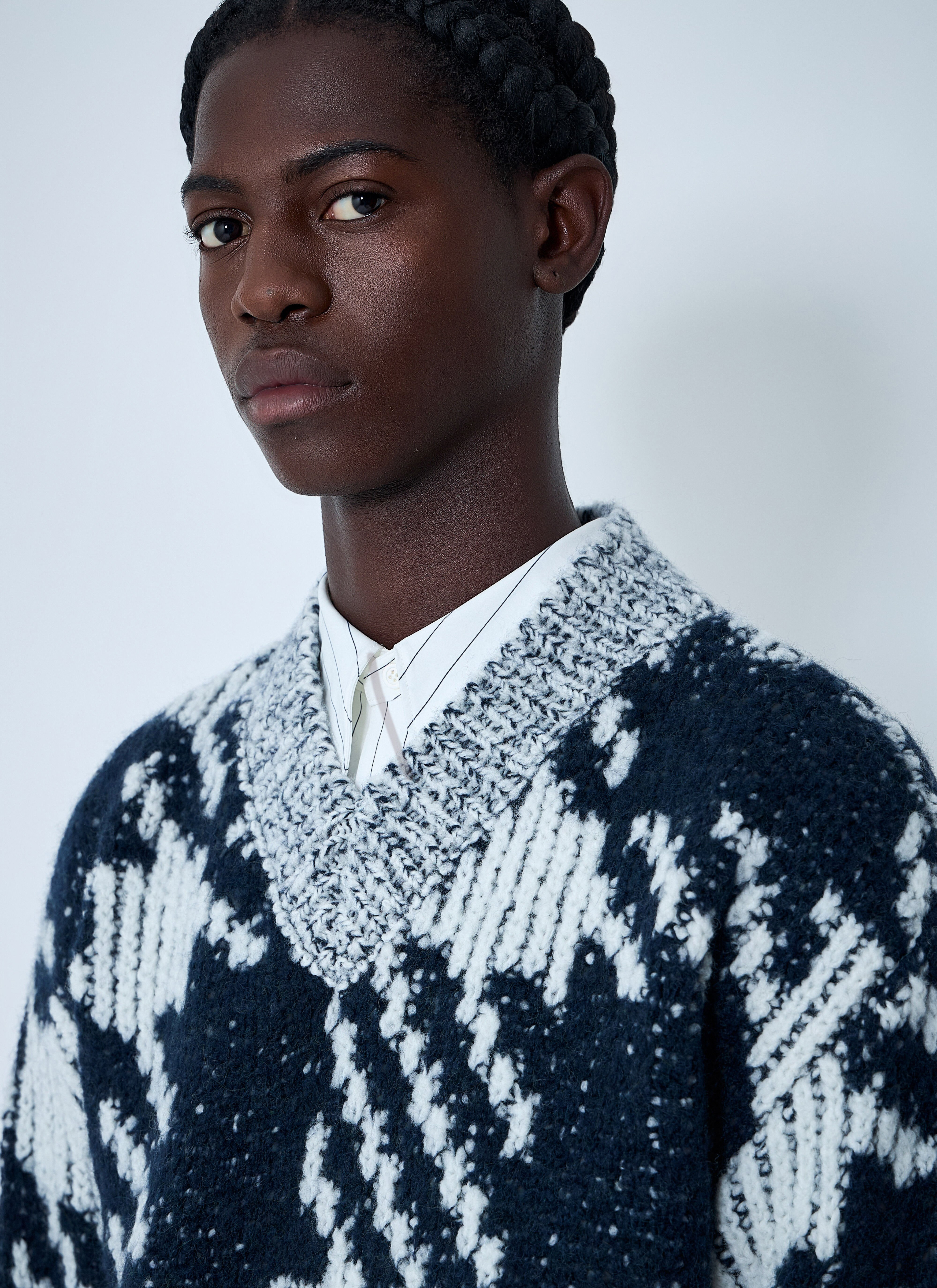 Check Wool-Blend Sweater - 5