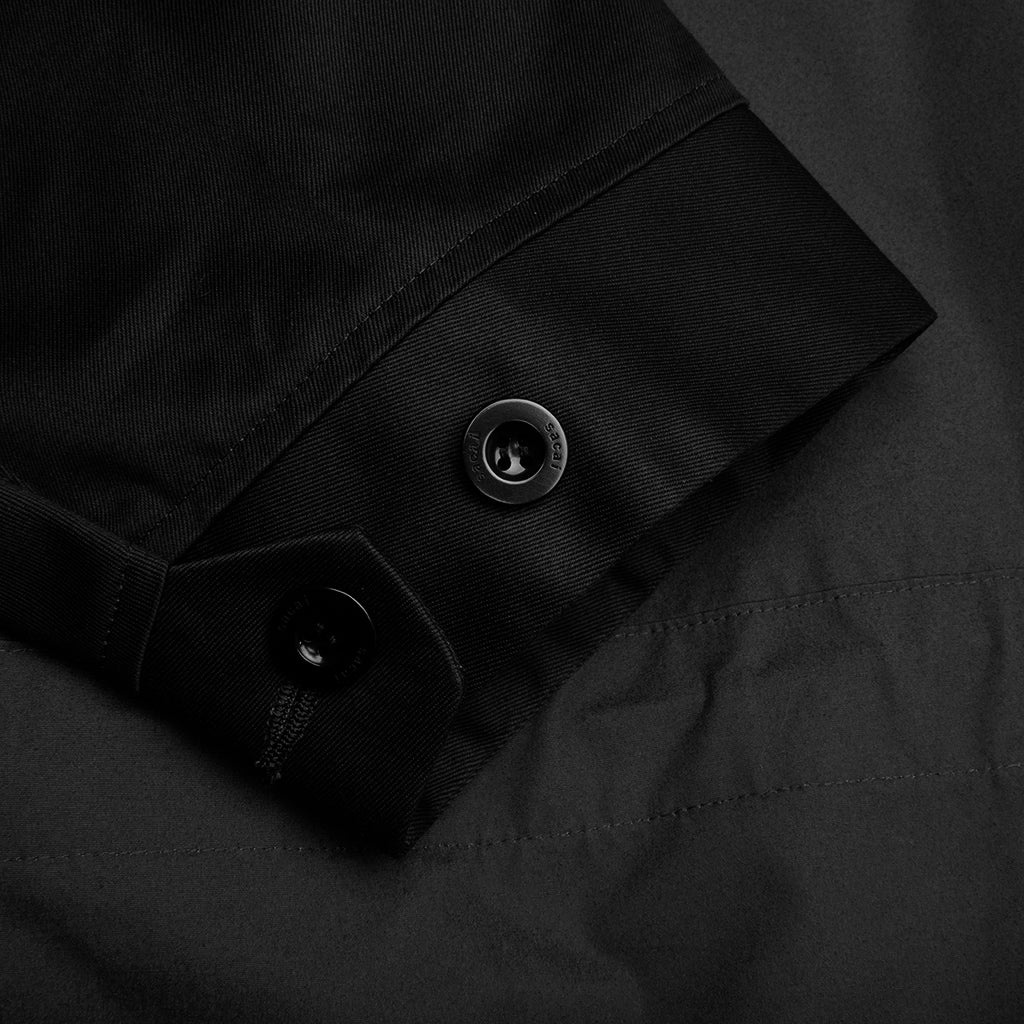 COTTON CHINO MIX PULLOVER - BLACK - 4