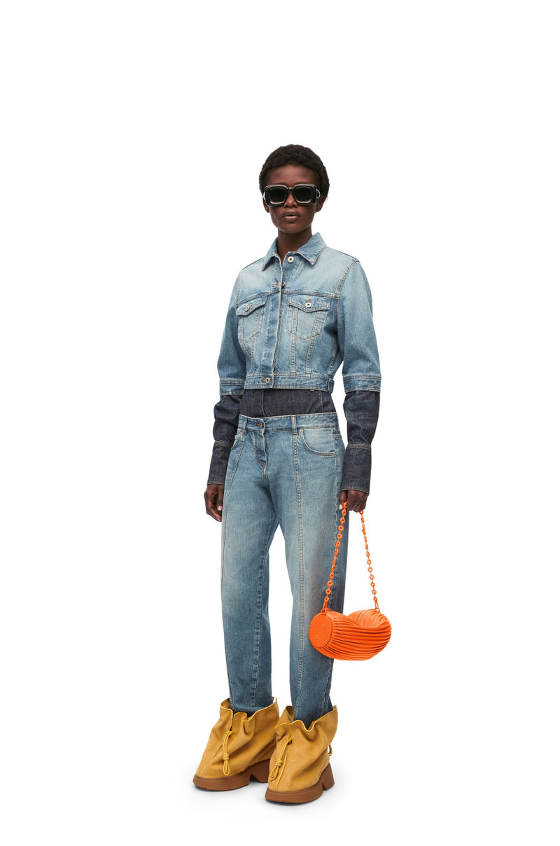 Loewe Bracelet pouch in pleated nappa outlook