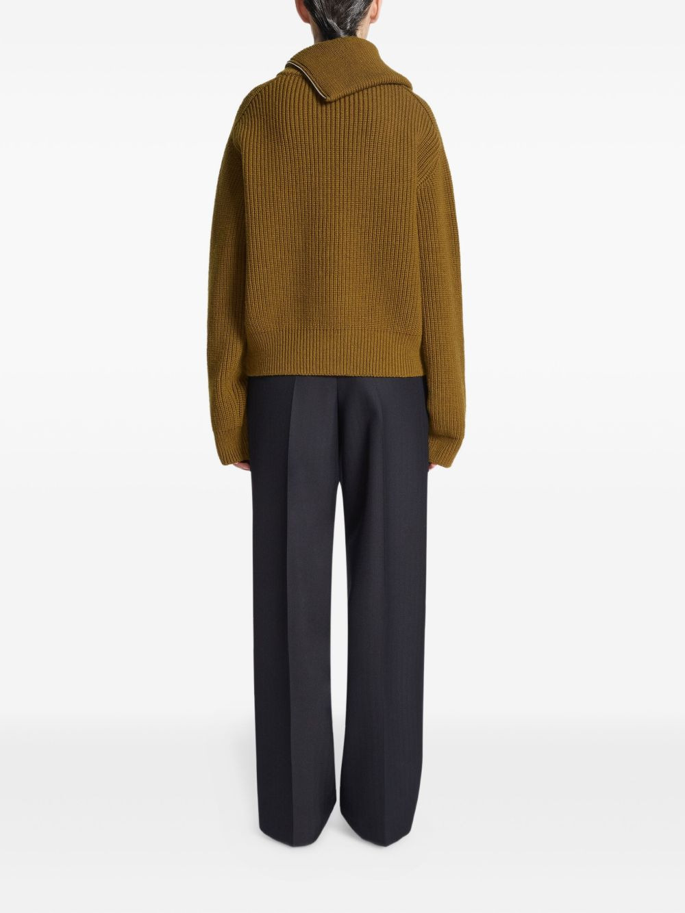 pleated wool pants - 4